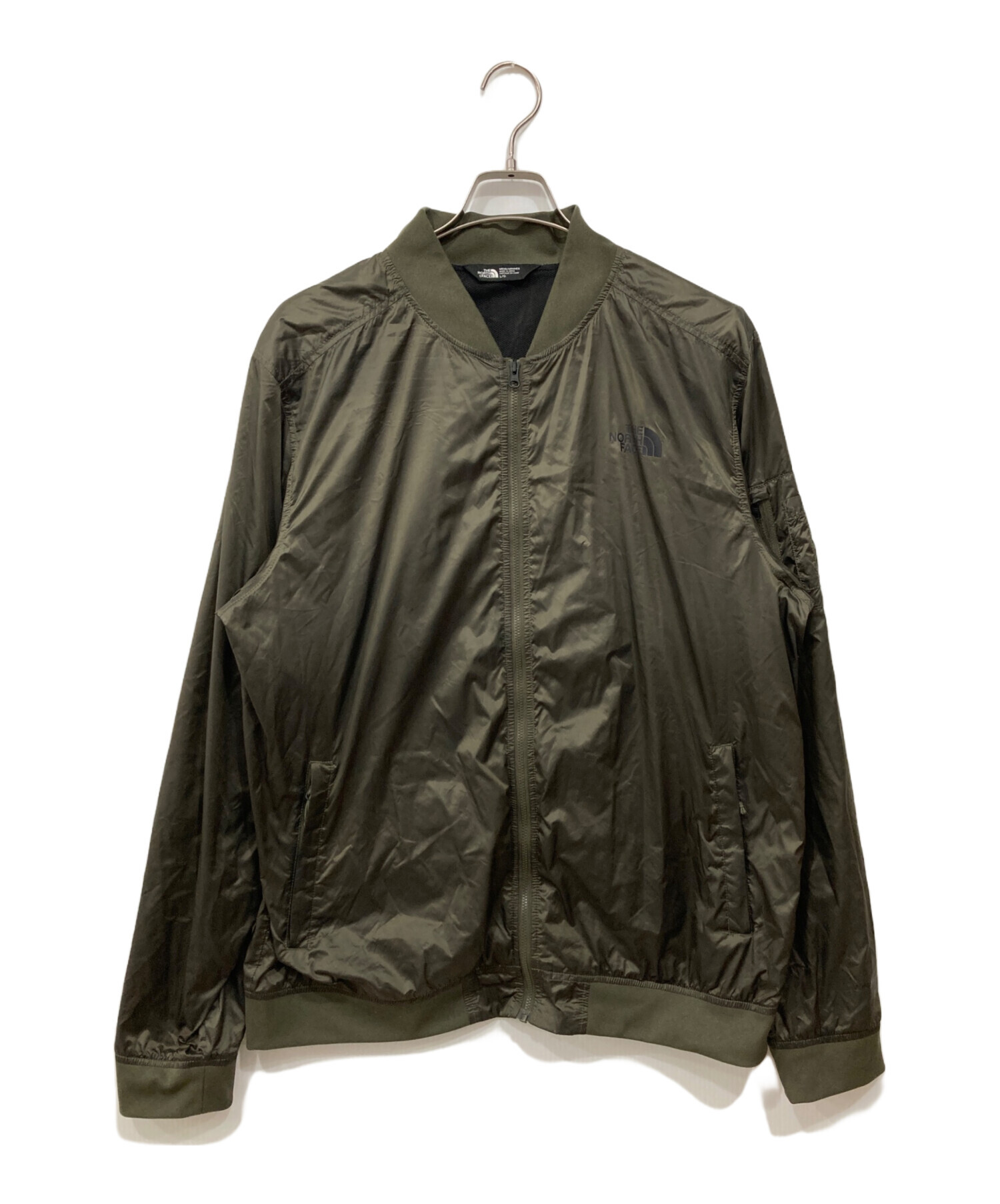THE NORTH FACE ザノースフェイス ブルゾン L カーキ 【古着】【中古】【送料無料】 中古・古着通販】THE NORTH FACE (ザ ノース フェイス) ナイロン