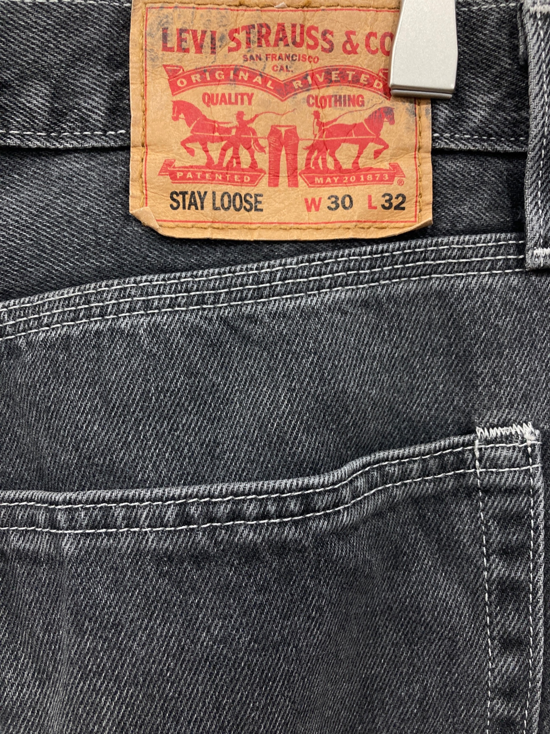 中古・古着通販】LEVI'S (リーバイス) デニムペインターパンツ グレー