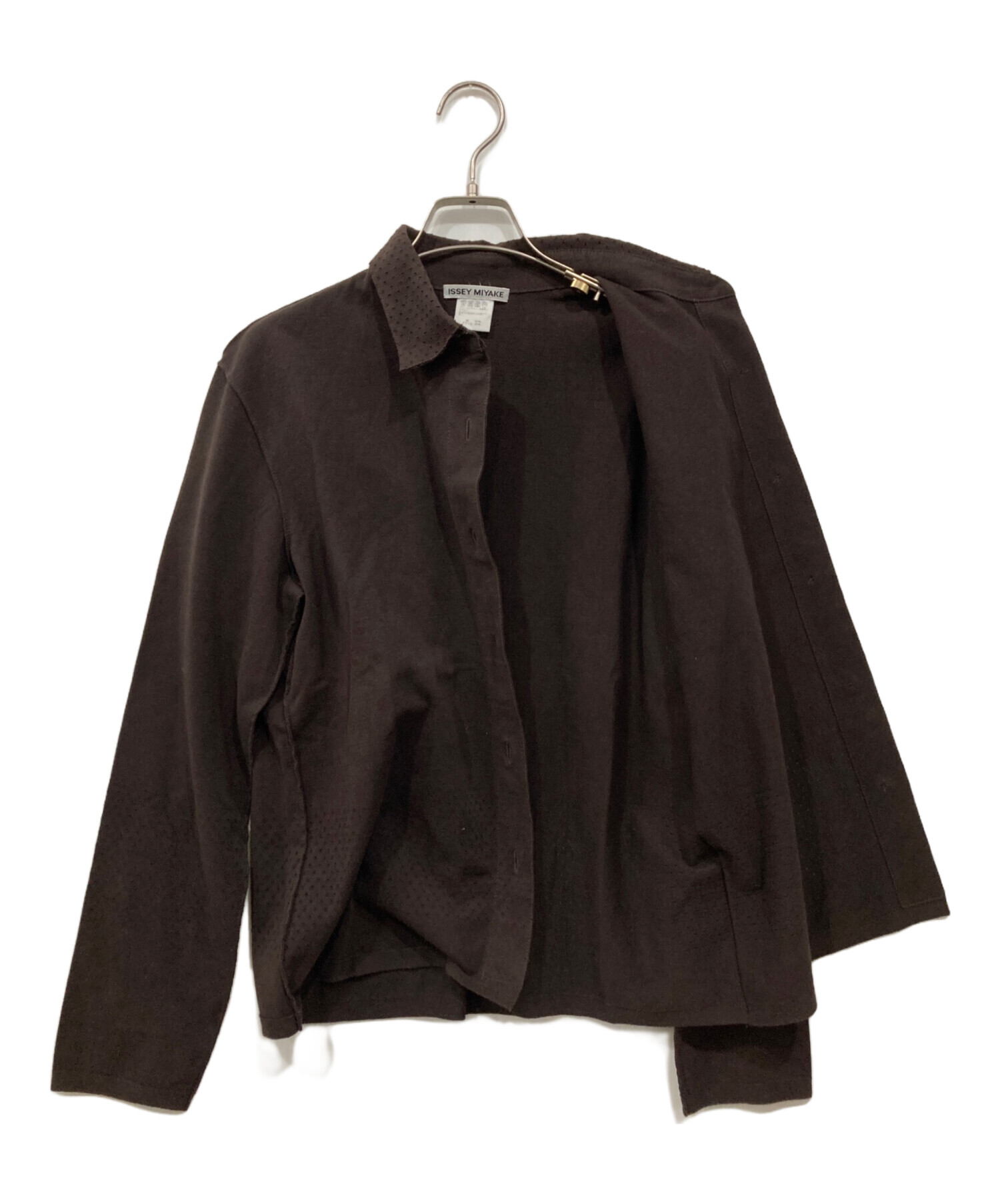 中古・古着通販】ISSEY MIYAKE (イッセイミヤケ) パンチングシャツ 