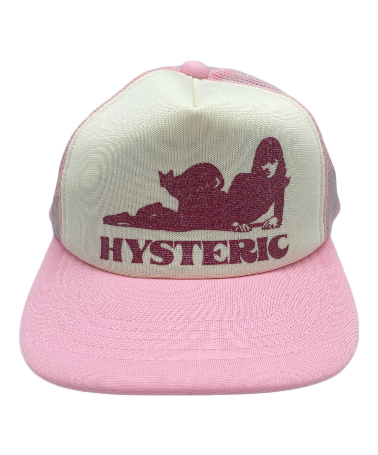HYSTERIC GLAMOUR メッシュキャップ ピンク 中古・古着通販】Hysteric Glamour (ヒステリックグラマー) BLACK CAT