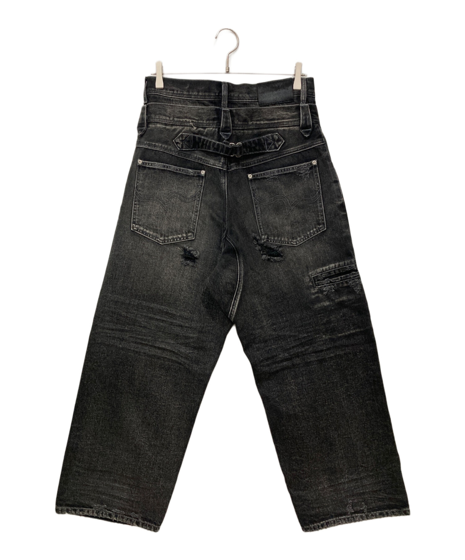 中古・古着通販】Abuku (アブク) デニムパンツ グレー サイズ:M