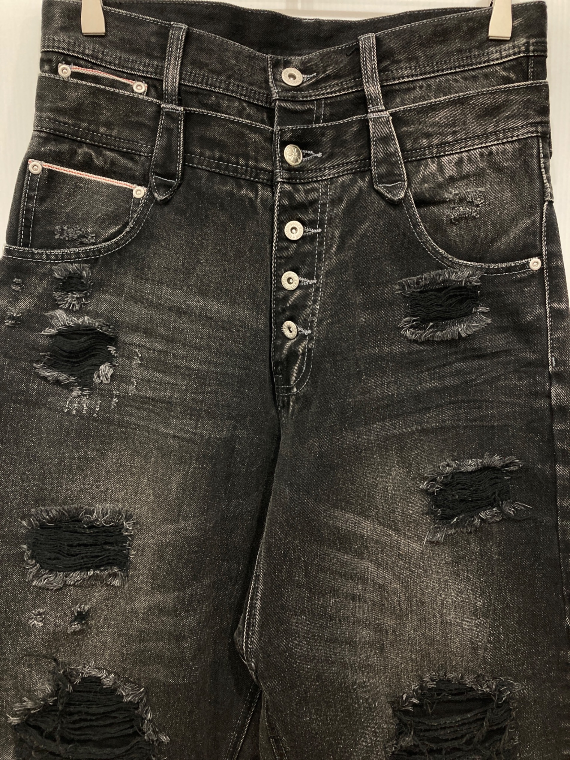 中古・古着通販】Abuku (アブク) デニムパンツ グレー サイズ:M