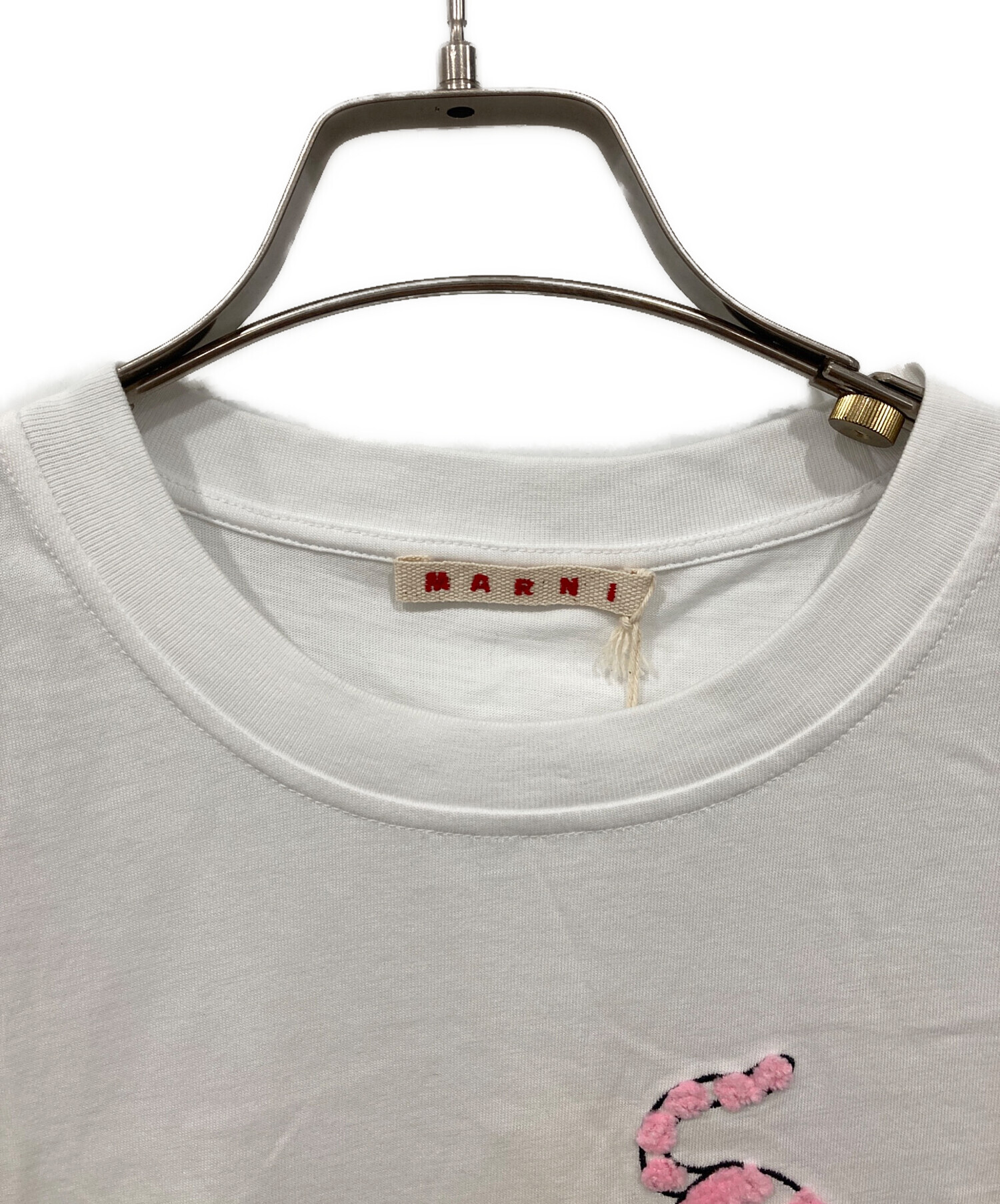 中古・古着通販】MARNI (マルニ) アニマルアルファベットロゴTシャツ