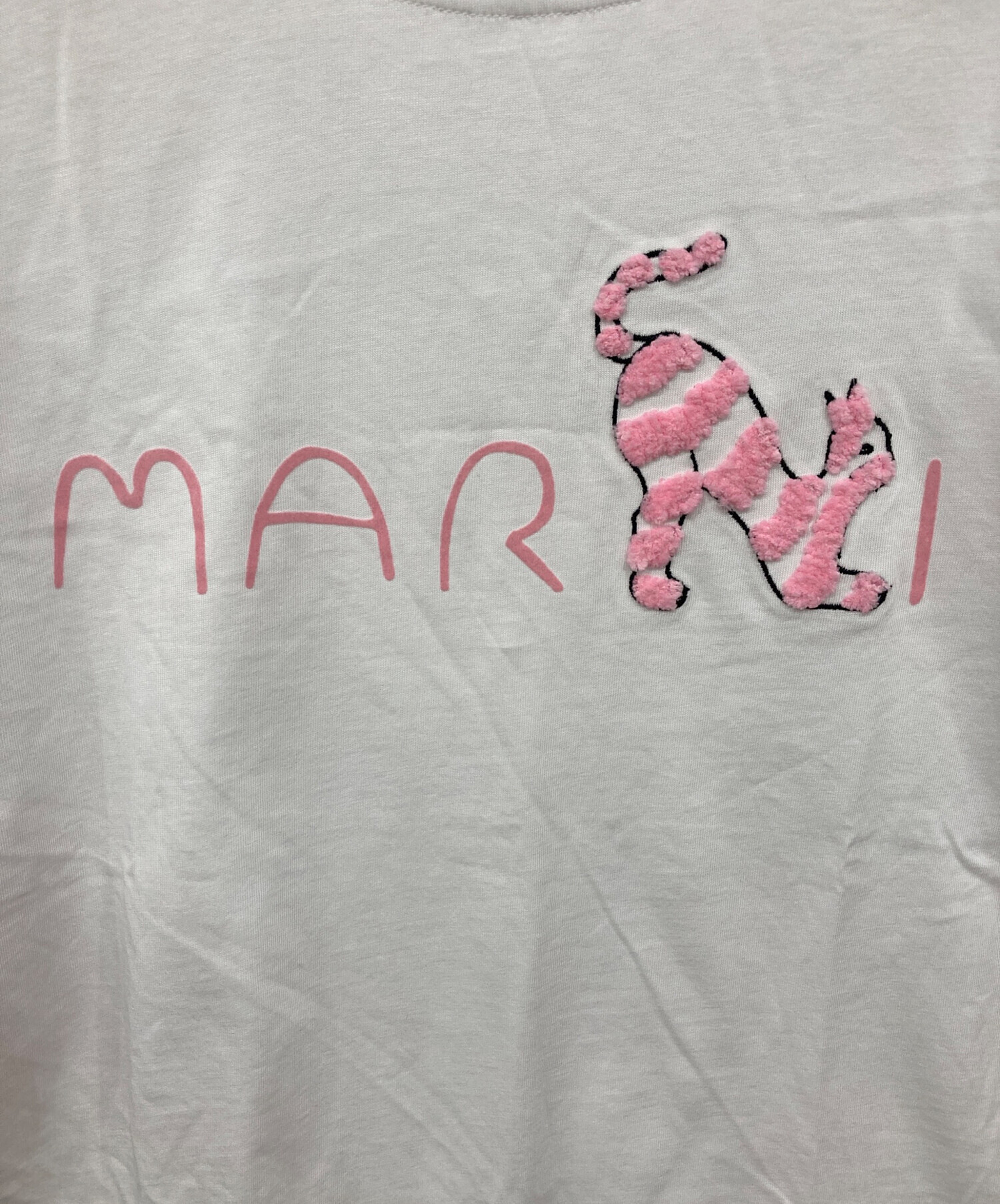 中古・古着通販】MARNI (マルニ) アニマルアルファベットロゴTシャツ
