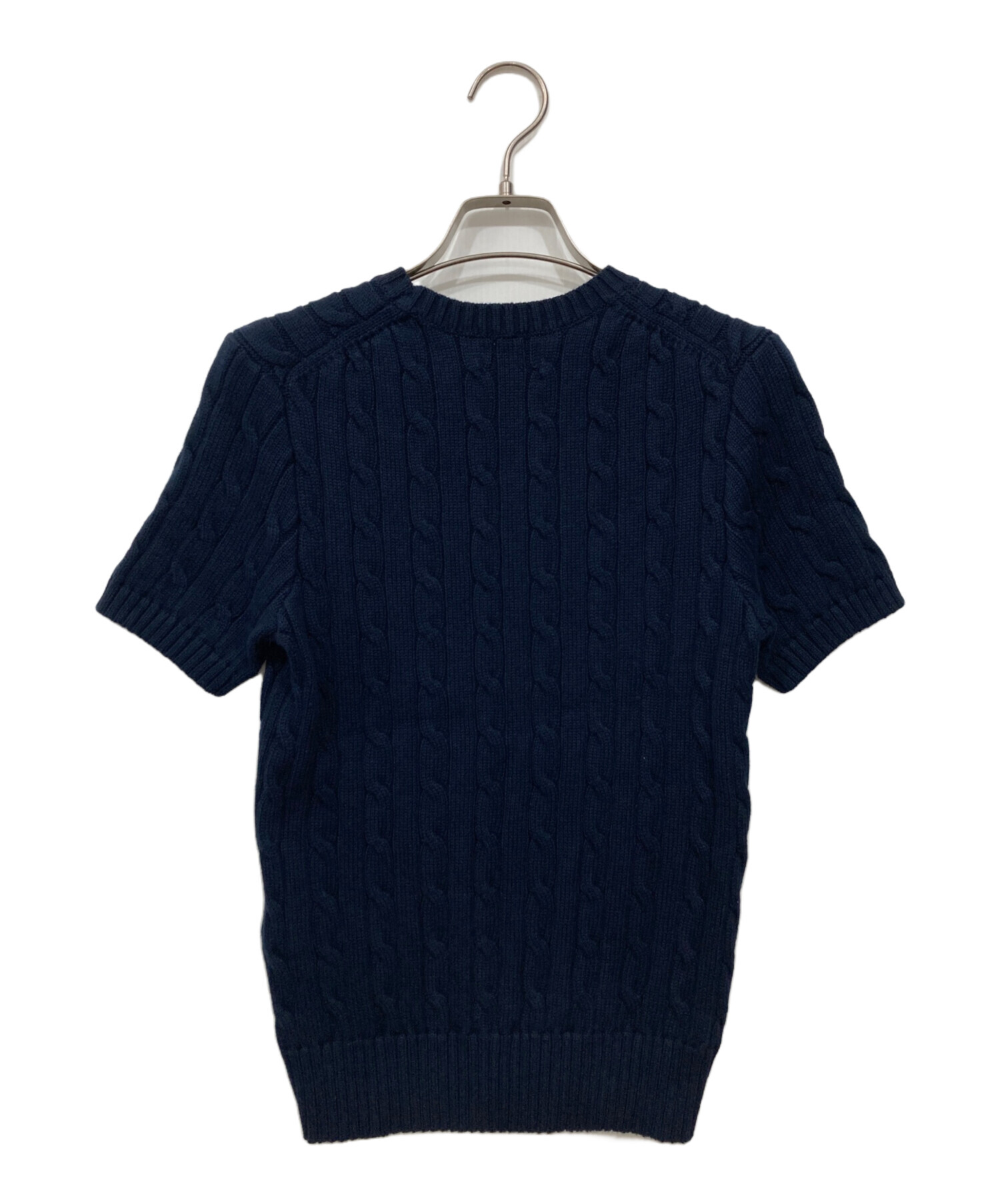 Polo Ralph Lauren 半袖 ケーブルニット ネイビー XS 中古・古着通販】POLO RALPH LAUREN (ポロ・ラルフローレン) 半袖