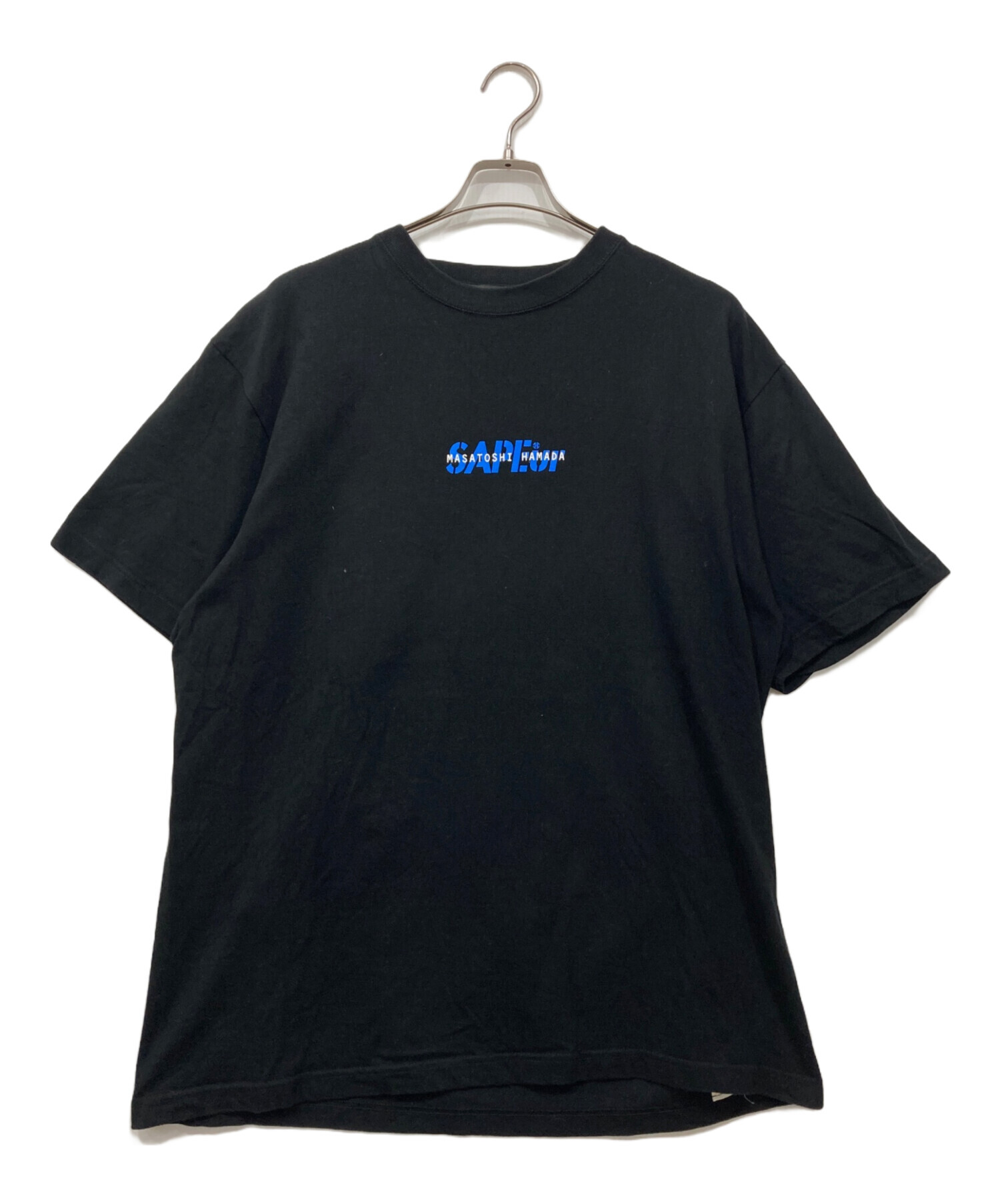 中古・古着通販】SAPEur (サプール) プリントTシャツ ブラック サイズ