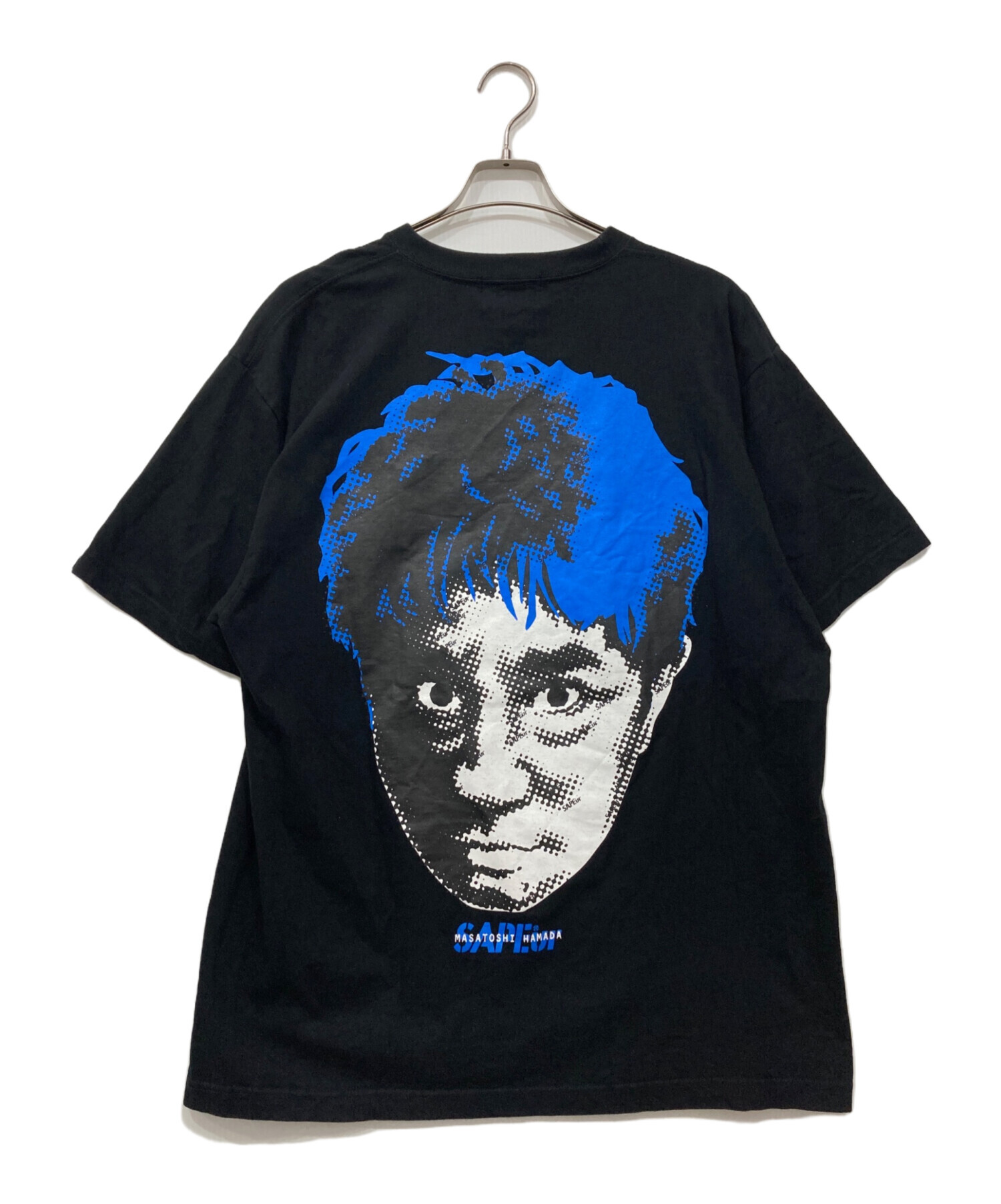 中古・古着通販】SAPEur (サプール) プリントTシャツ ブラック サイズ