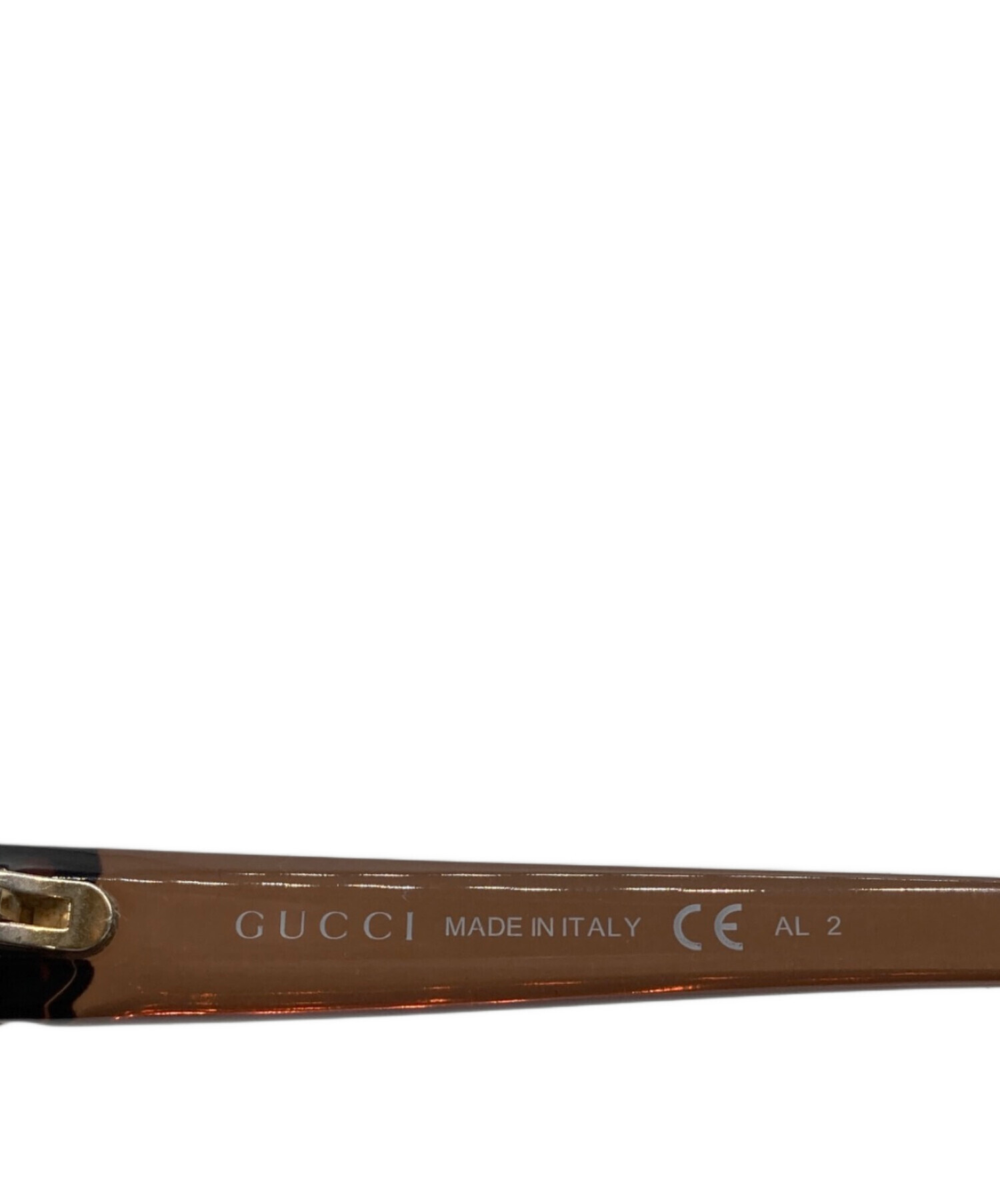 中古・古着通販】GUCCI (グッチ) ハートロゴサングラス ブラウン