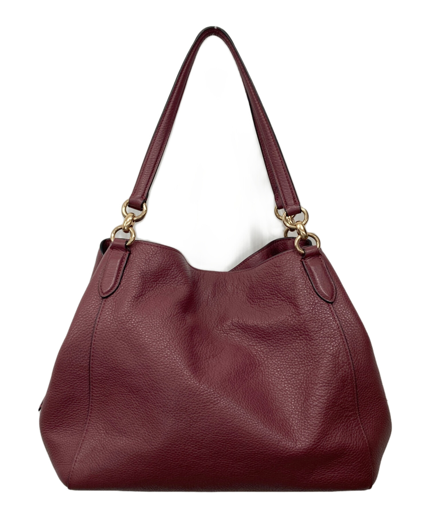 Coach シグネチャー トートバッグ ボルドー 中古・古着通販】COACH (コーチ) トートバッグ ボルドー｜ブランド