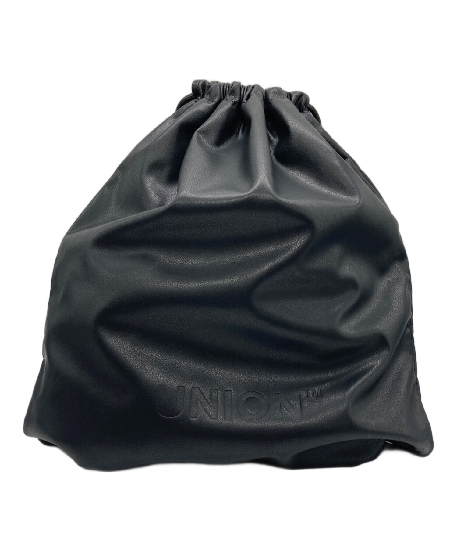 中古・古着通販】UNION (ユニオン) エコレザーナップサック ブラック 