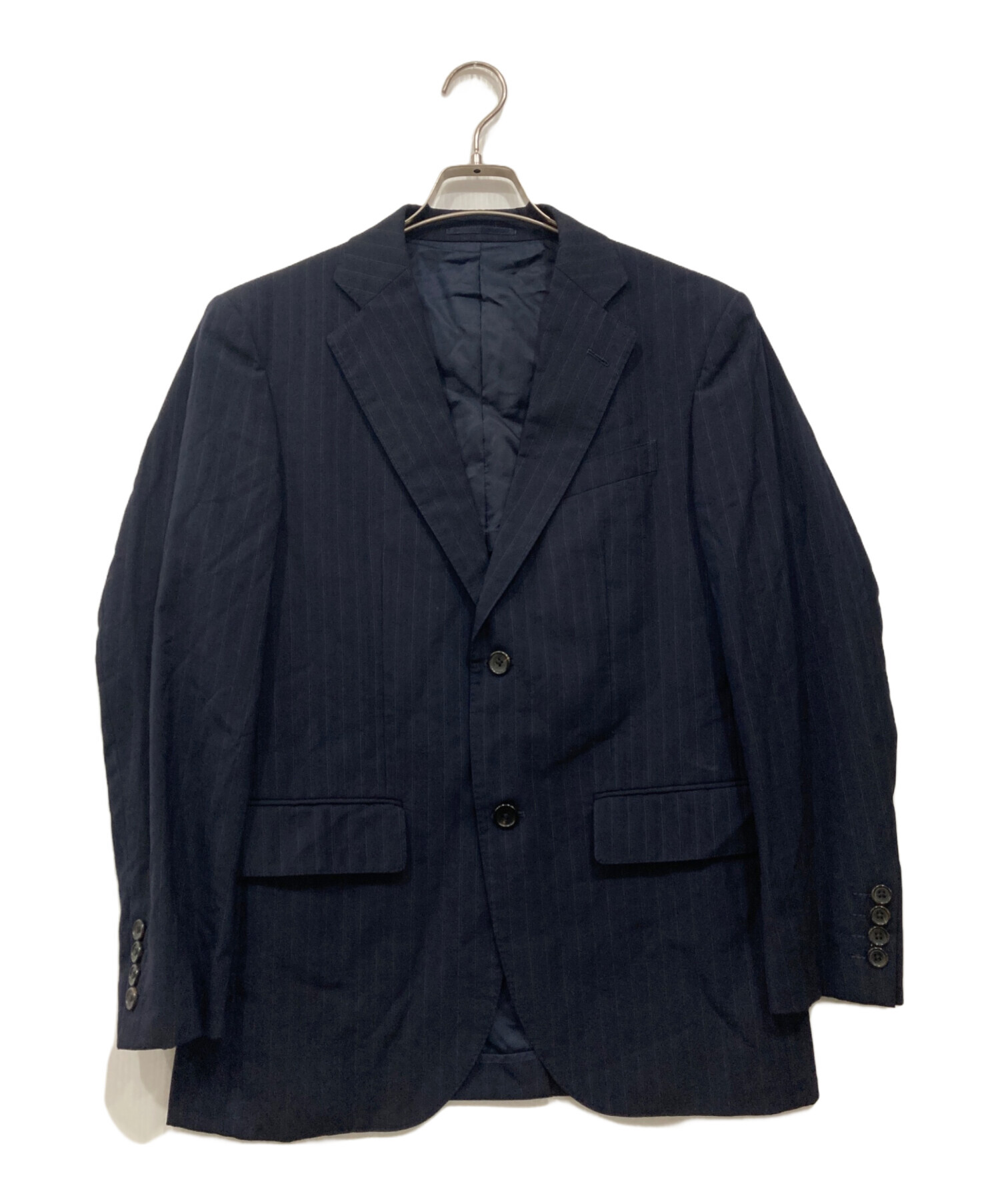 【美品】J.PRESS ダークネイビー パンツスーツ Mサイズ 中古・古着通販】J.PRESS (ジェイプレス) セットアップスーツ ネイビー