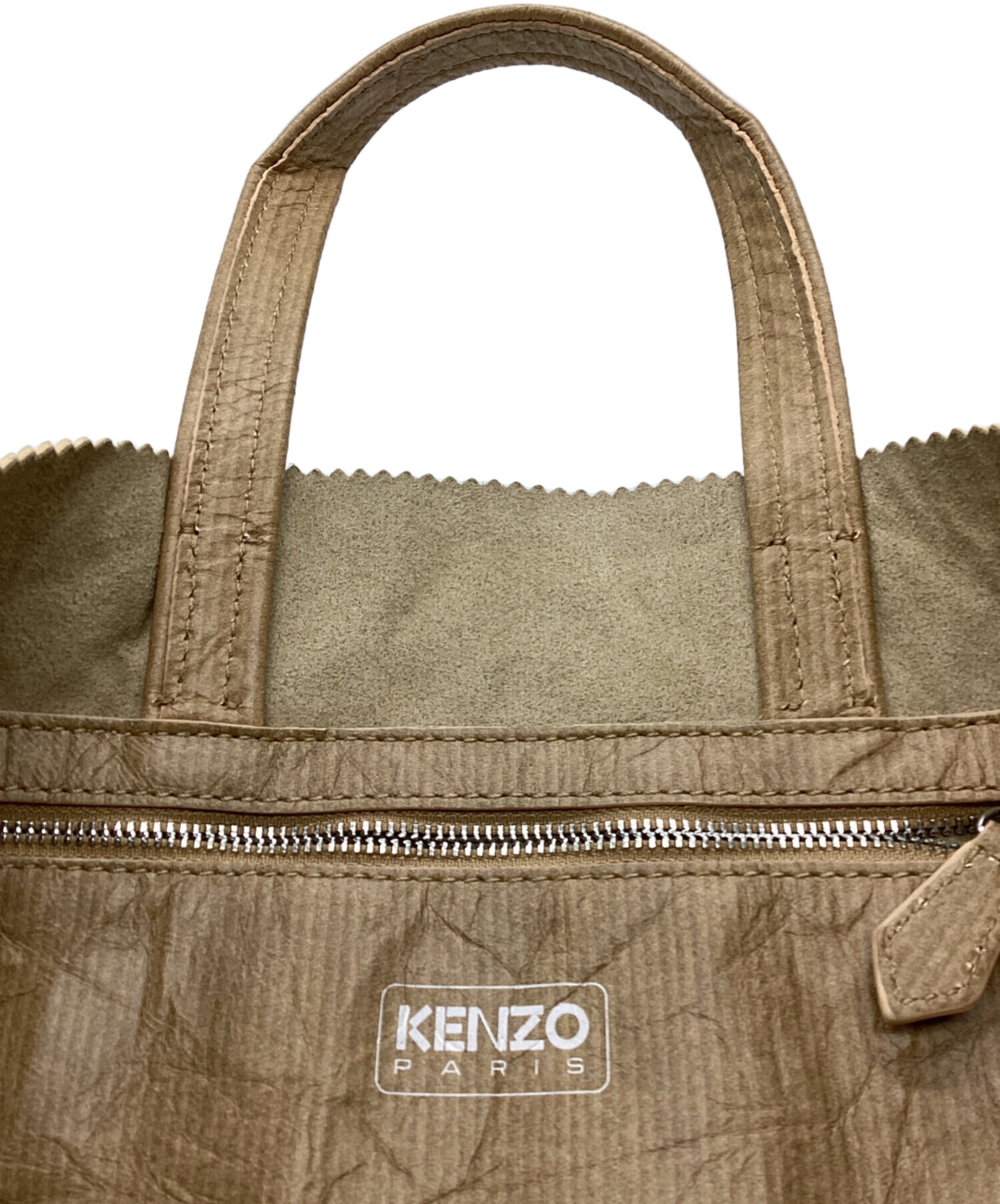 中古・古着通販】KENZO (ケンゾー) PAPER レザースモールトートバッグ