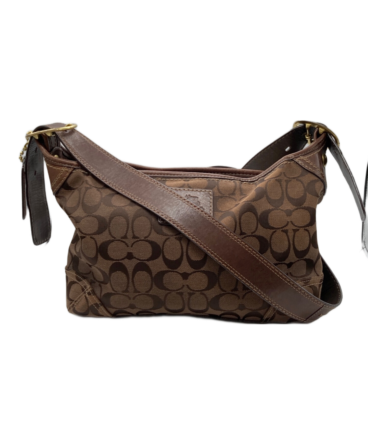 中古・古着通販】COACH (コーチ) シグネチャー ショルダーバッグ