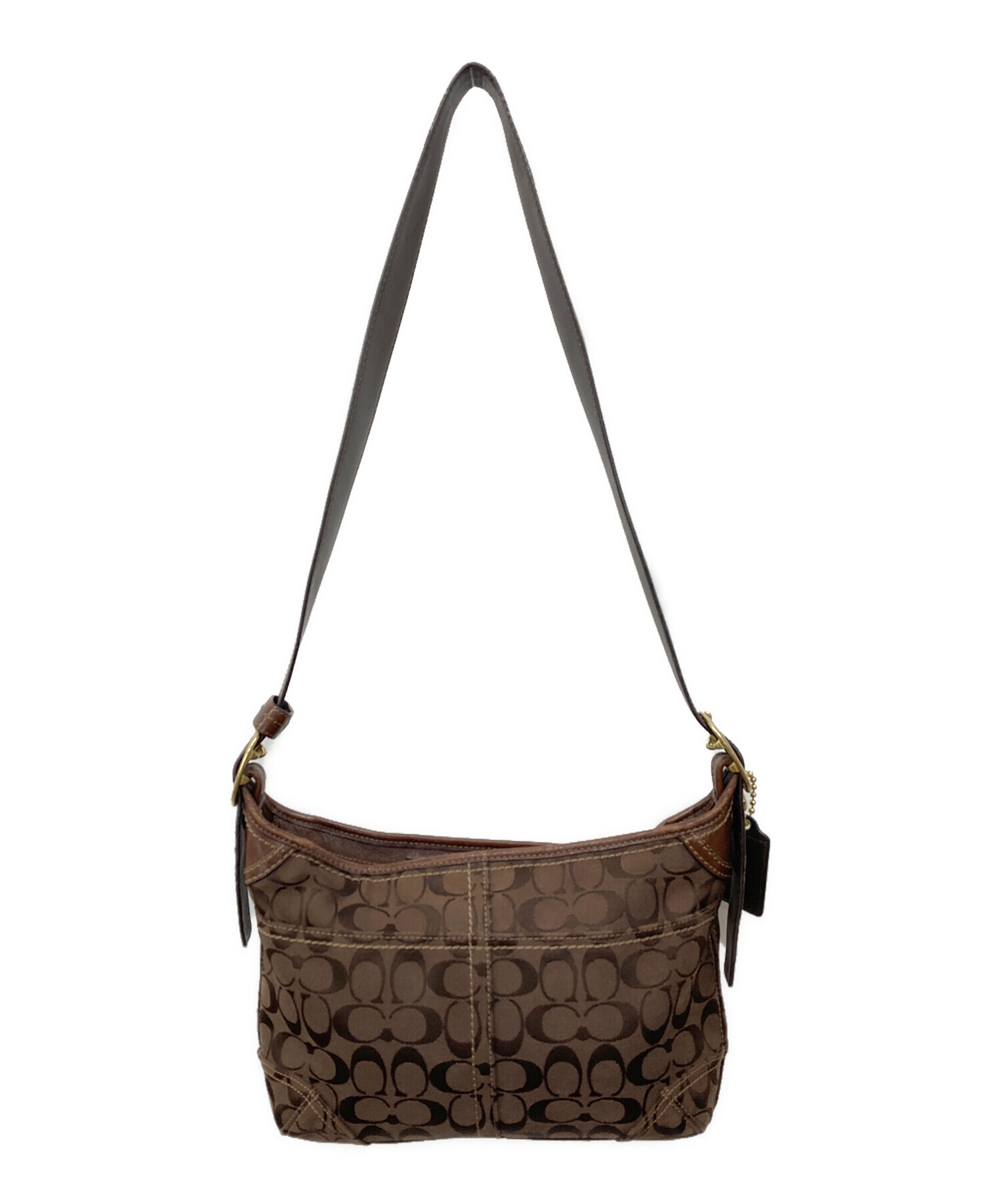 中古・古着通販】COACH (コーチ) シグネチャー ショルダーバッグ
