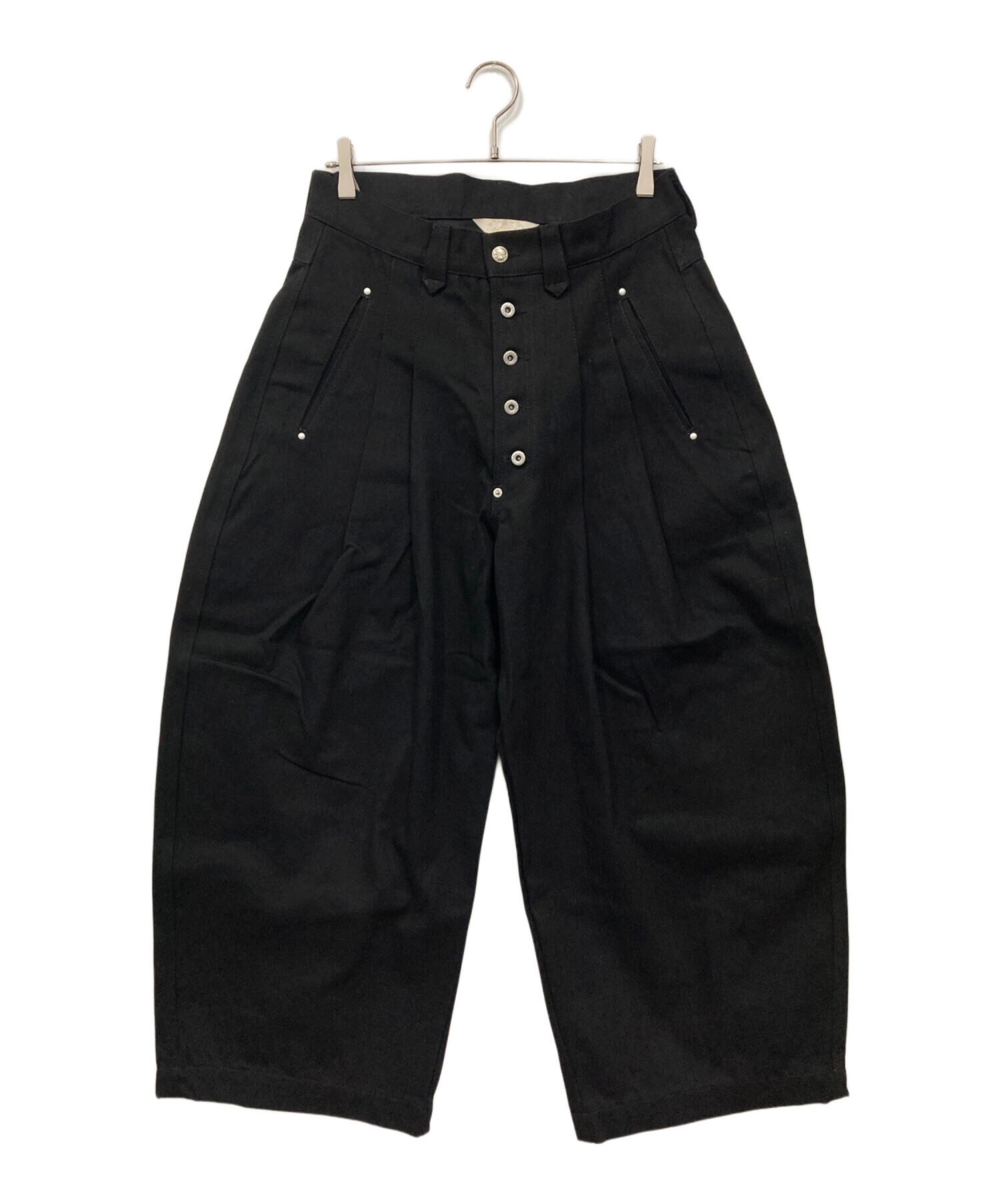 中古・古着通販】Abuku (アブク) ワイドタックカラードデニムパンツ