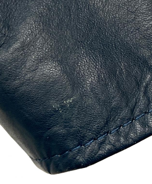 SCHAFFEN シャッフェン　ラクダ革　レザージャケット　ブルー　4サイズ 中古・古着通販】SCHAFFEN (シャッフェン) キャメル レザー ジャケット