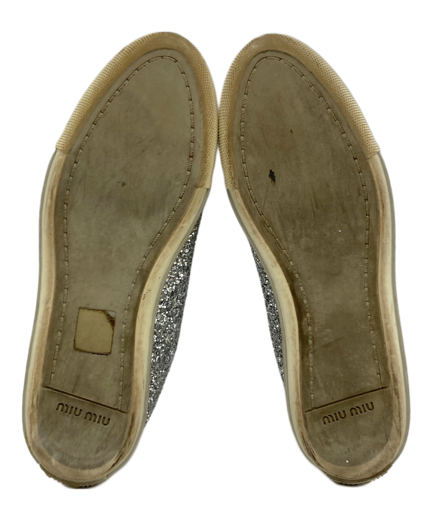 ③みんみ 中古・古着通販】MIU MIU (ミュウミュウ) ビジューグリッター