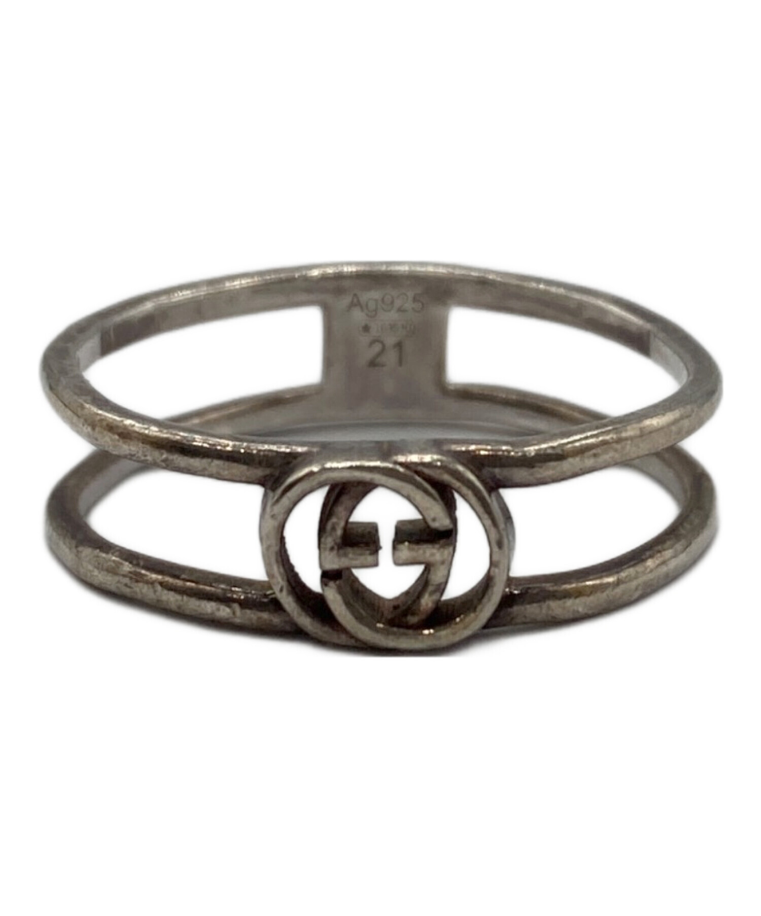 【未使用】GUCCI グッチ インターロッキングG キャップ Lサイズ 中古・古着通販】GUCCI (グッチ) インターロッキングGリング サイズ:19