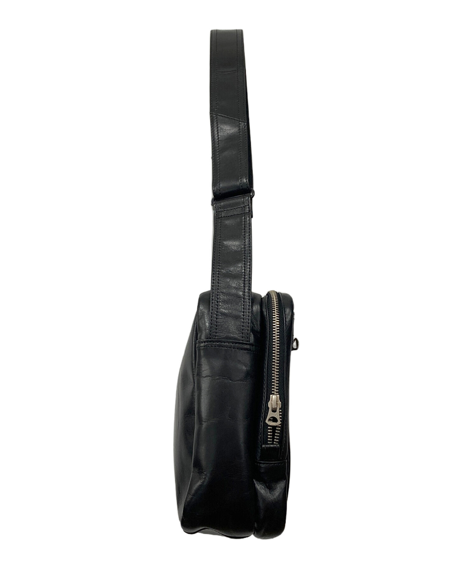 中古・古着通販】PORTER (ポーター) レザースクエアショルダーバッグ