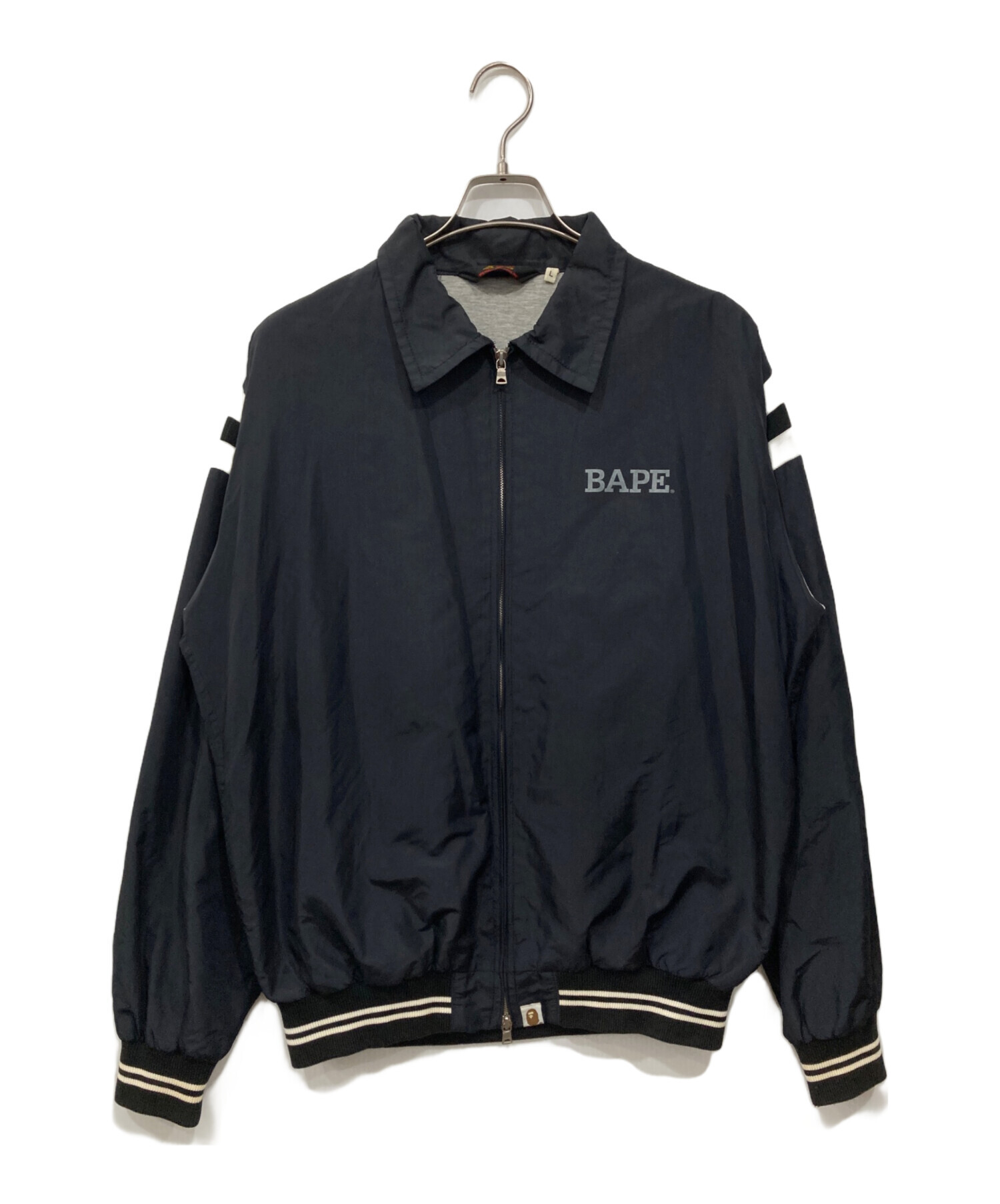 A Bathing Ape 黒 ナイロンジャケット 中古・古着通販】A BATHING APE (アベイシングエイプ) ナイロン