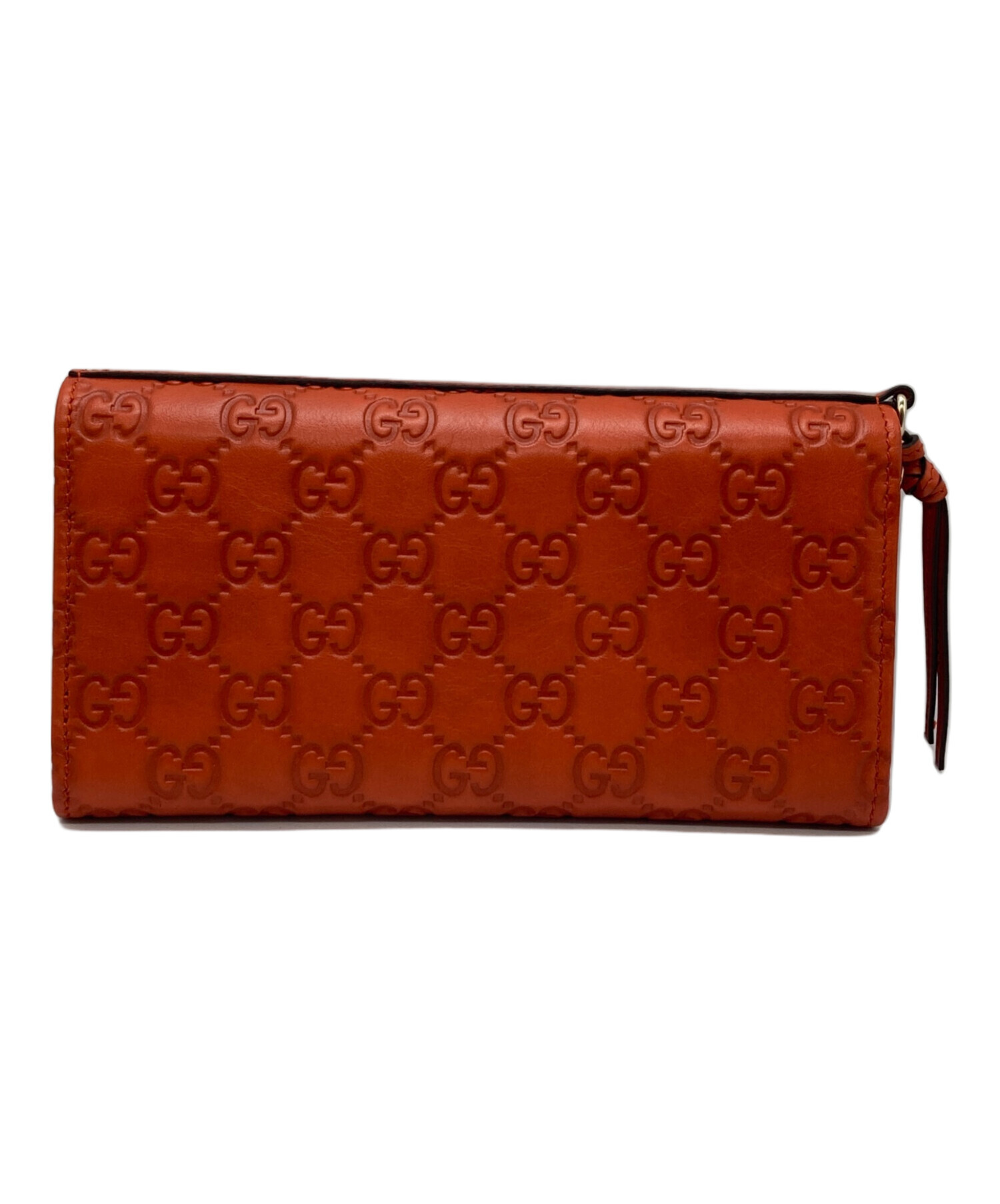 中古・古着通販】GUCCI (グッチ) 長財布 オレンジ｜ブランド・古着通販