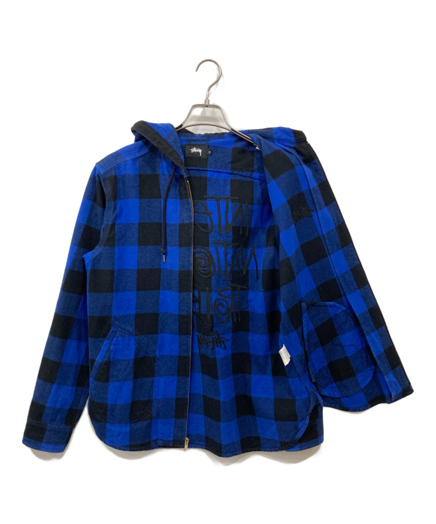 中古・古着通販】stussy (ステューシー) ブロックチェック ジップ