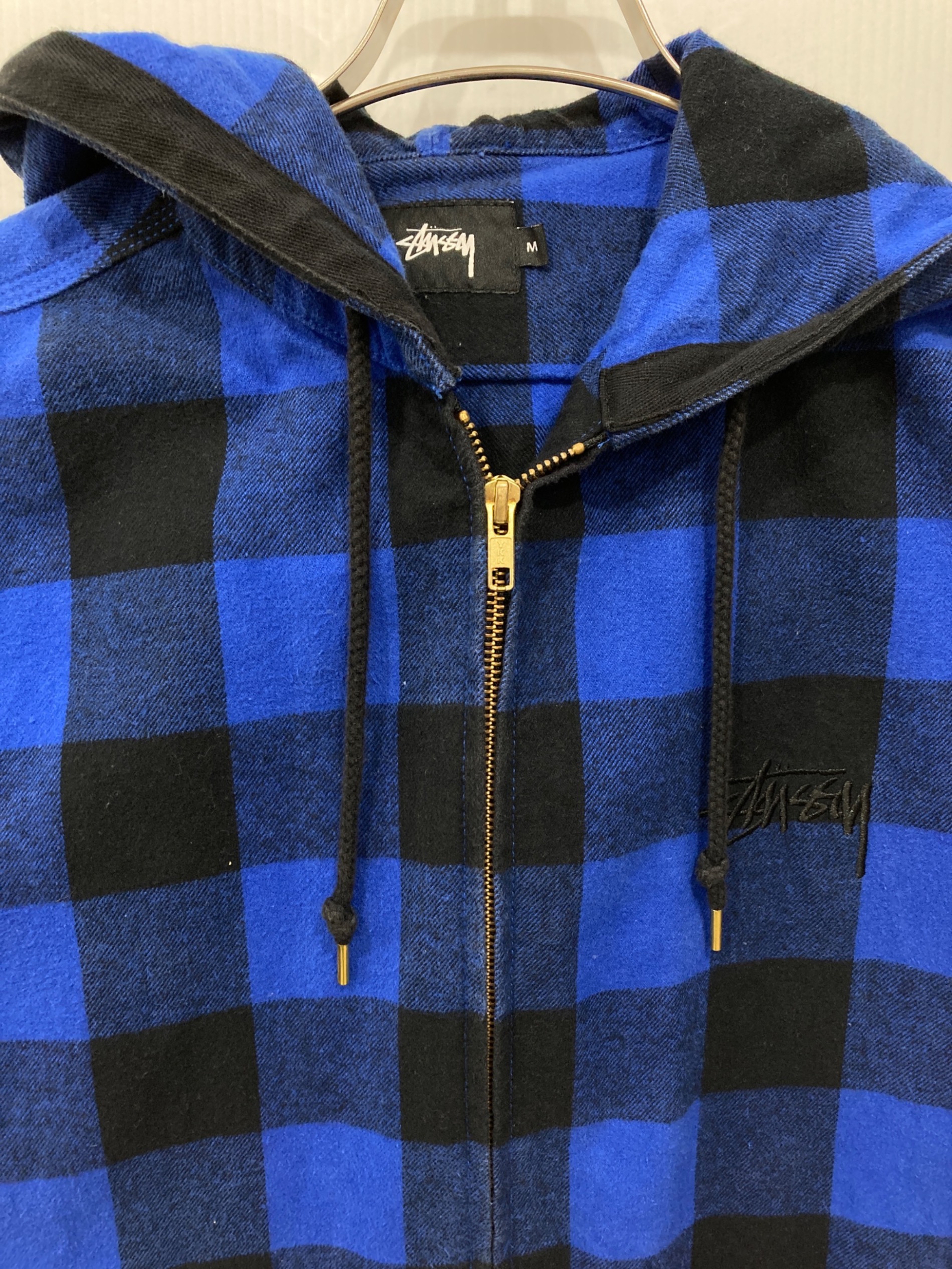 中古・古着通販】stussy (ステューシー) ブロックチェック ジップ