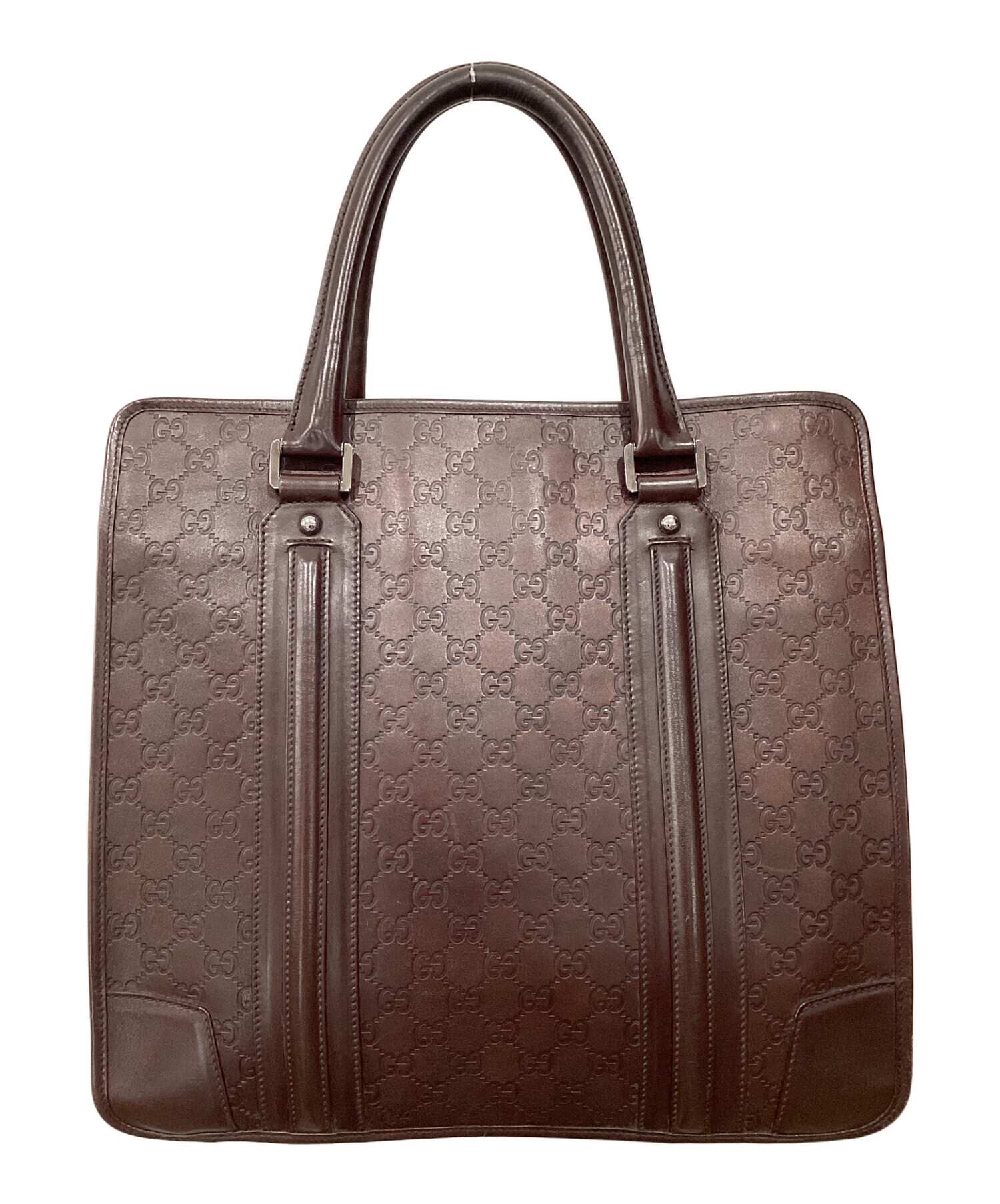 M*I様 GUCCI ビジネスバッグ　ブラウン 中古・古着通販】GUCCI (グッチ) ビジネスバッグ ブラウン｜ブランド