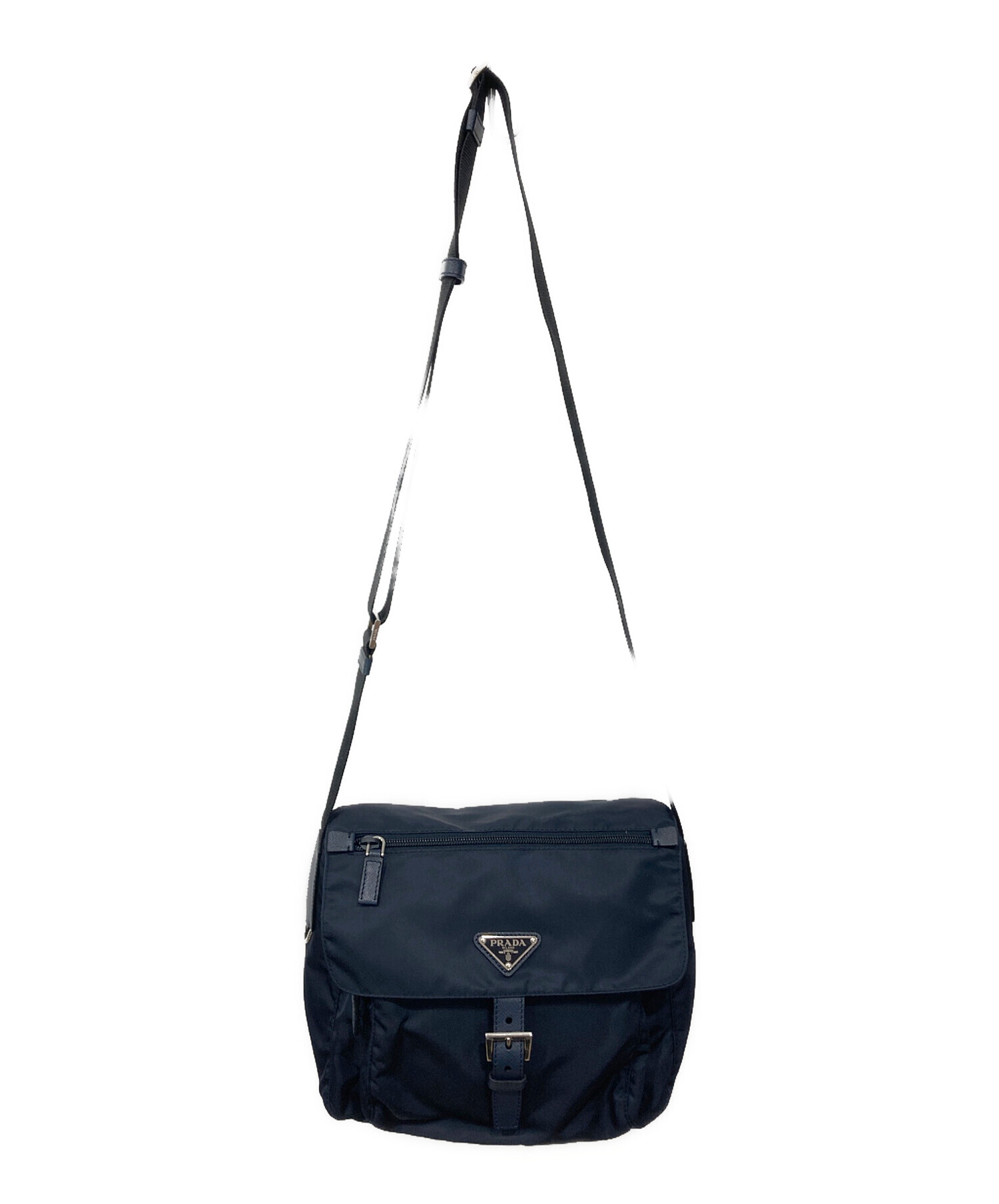 中古・古着通販】PRADA (プラダ) ショルダーバッグ ネイビー｜ブランド