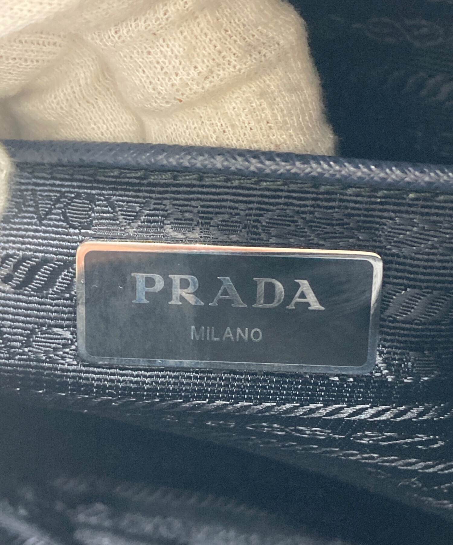 中古・古着通販】PRADA (プラダ) ショルダーバッグ ネイビー｜ブランド