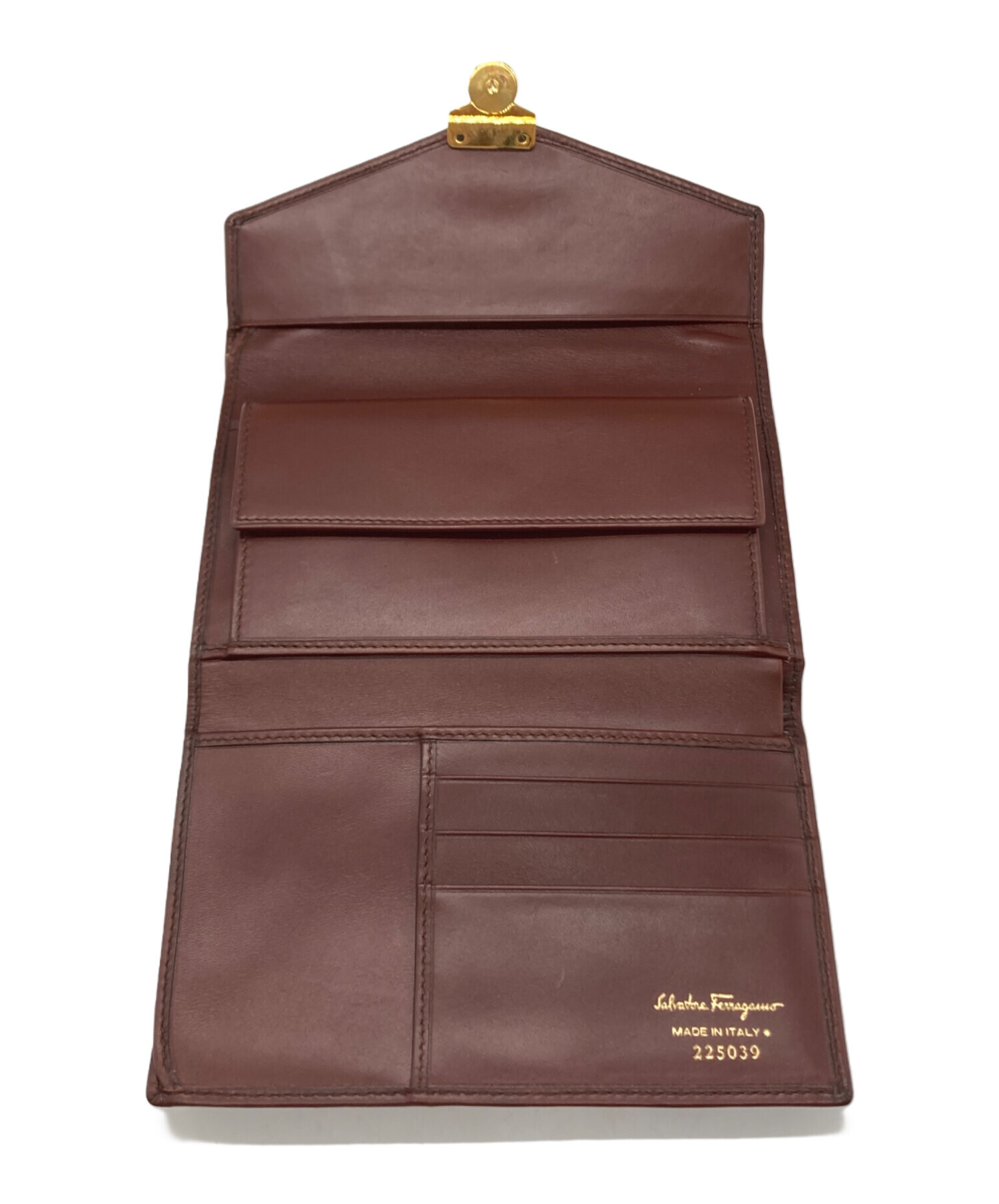 Salvatore Ferragamo ブラウン長財布 中古・古着通販】Salvatore Ferragamo (サルヴァトーレ フェラガモ) 長