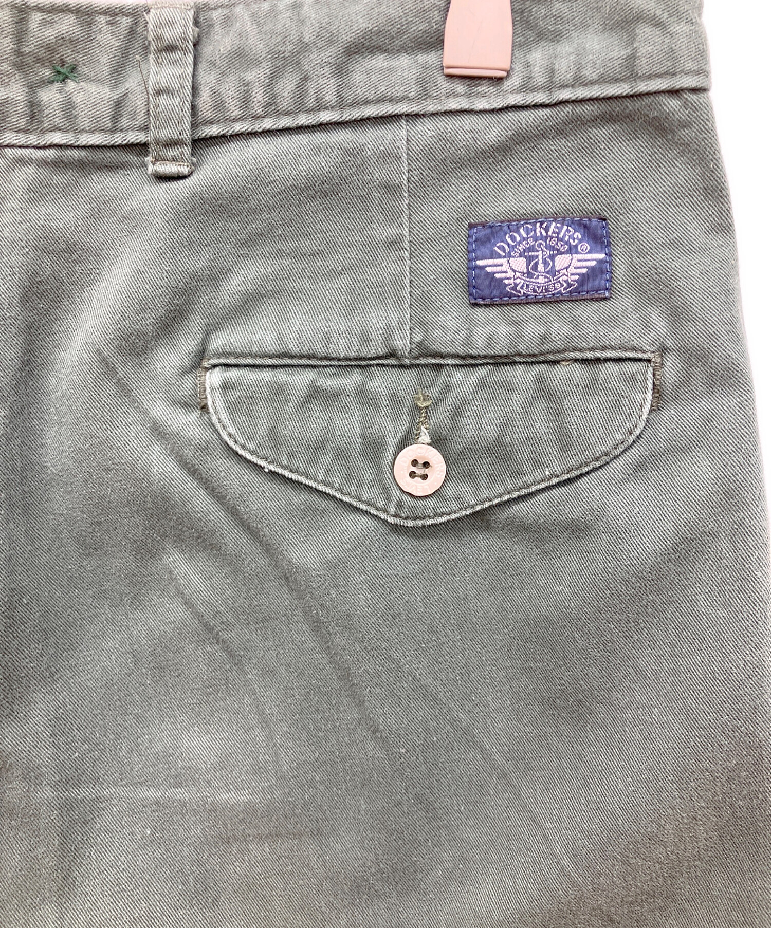 中古・古着通販】DOCKERS (ドッカーズ) 90s タックパンツ カーキ