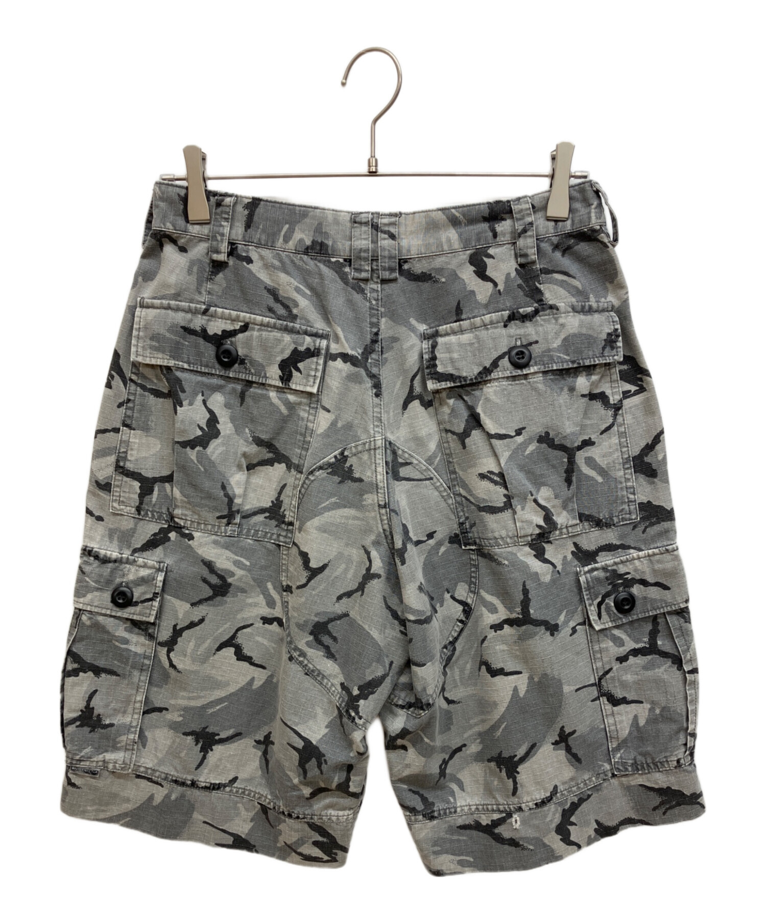 中古・古着通販】stussy (ステューシー) カモ柄ハーフパンツ グレー