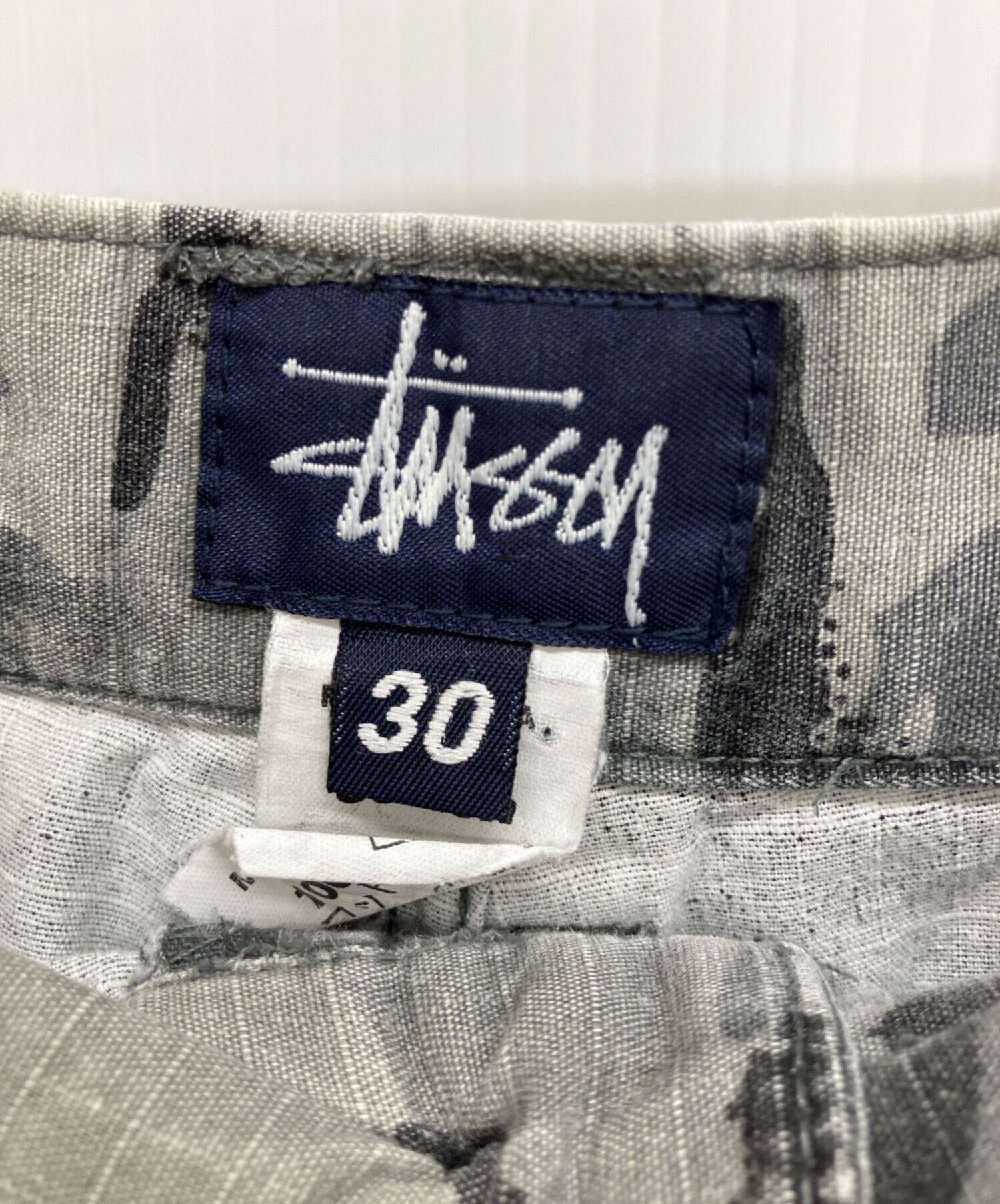 中古・古着通販】stussy (ステューシー) カモ柄ハーフパンツ グレー
