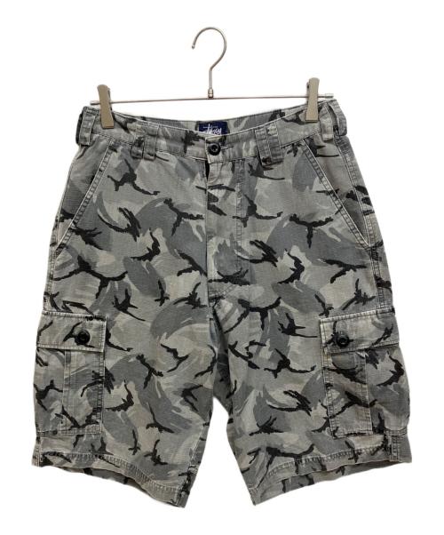 中古・古着通販】stussy (ステューシー) カモ柄ハーフパンツ グレー