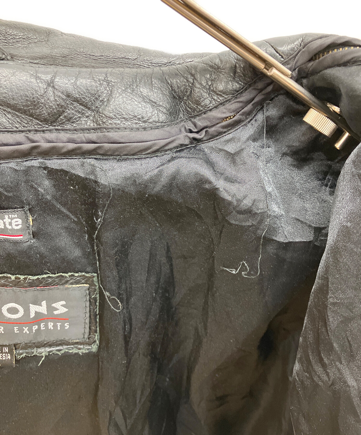 中古・古着通販】wilsons (ウィルソンズ) レザージャケット ブラック