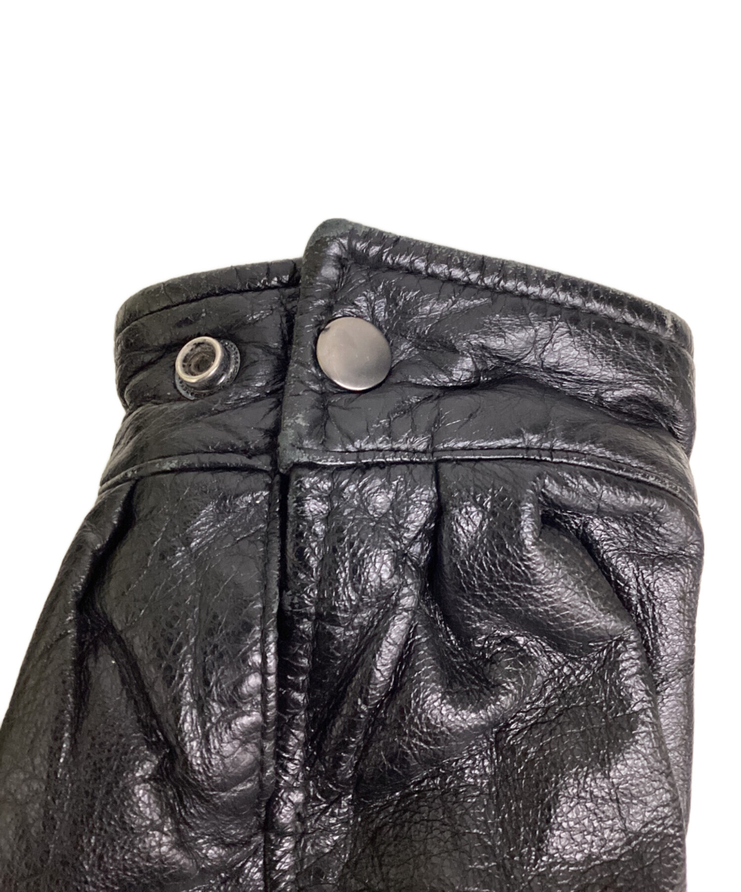 中古・古着通販】wilsons (ウィルソンズ) レザージャケット ブラック