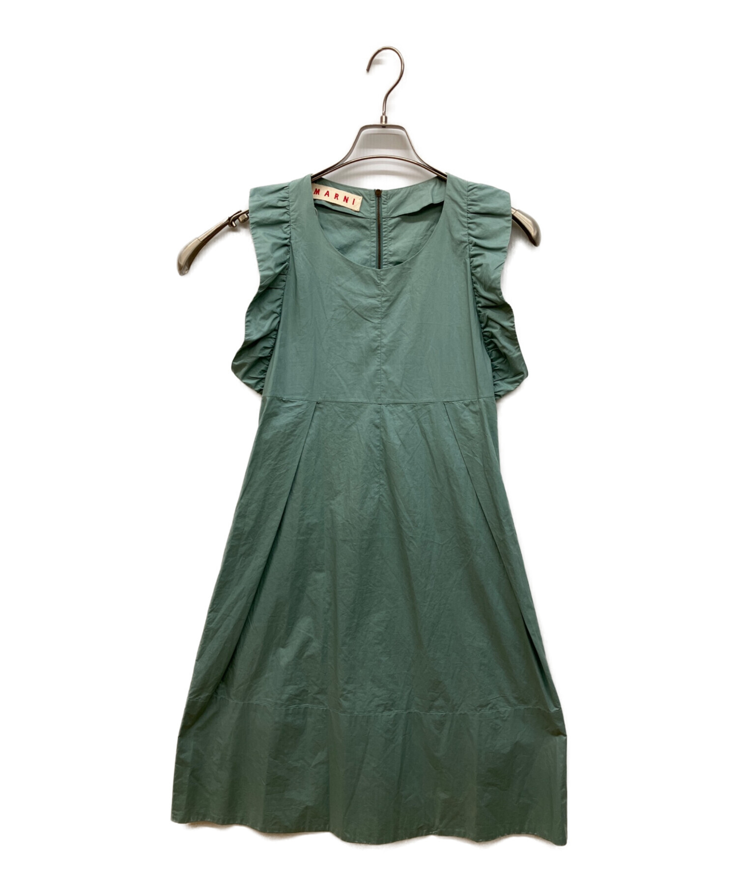 中古・古着通販】MARNI (マルニ) ノースリーブワンピース グリーン