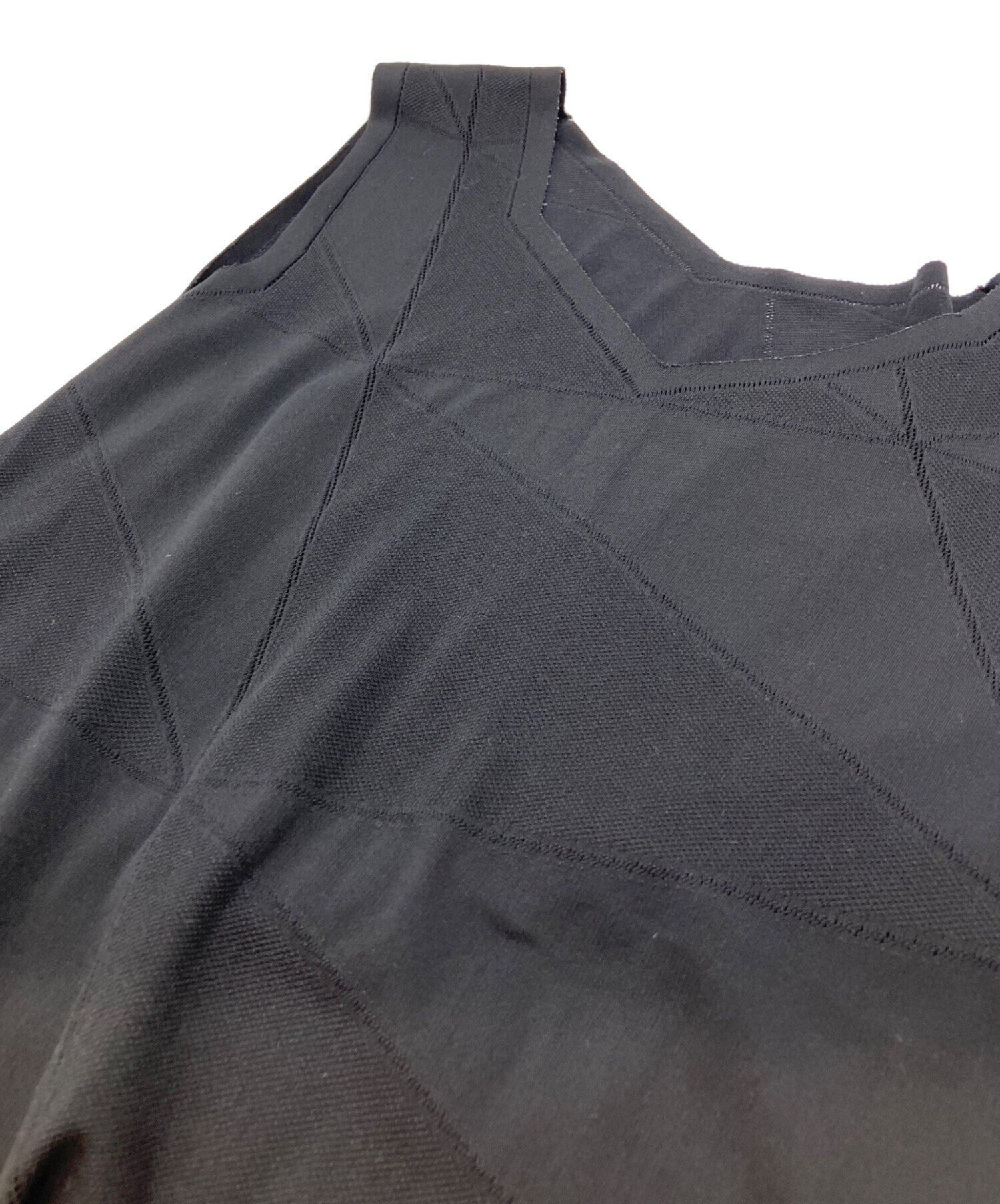 【希少】イッセイミヤケ シルク100% ノースリーブ トップス M 茶 90S ISSEY MIYAKE - 古着 ISSEY MIYAKE イッセイミヤケ 90s シルクブレンド