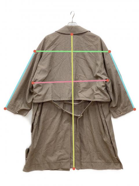 中古・古着通販】YOKE (ヨーク) 3WAY BAL COLLAR SHARE COAT ブラウン