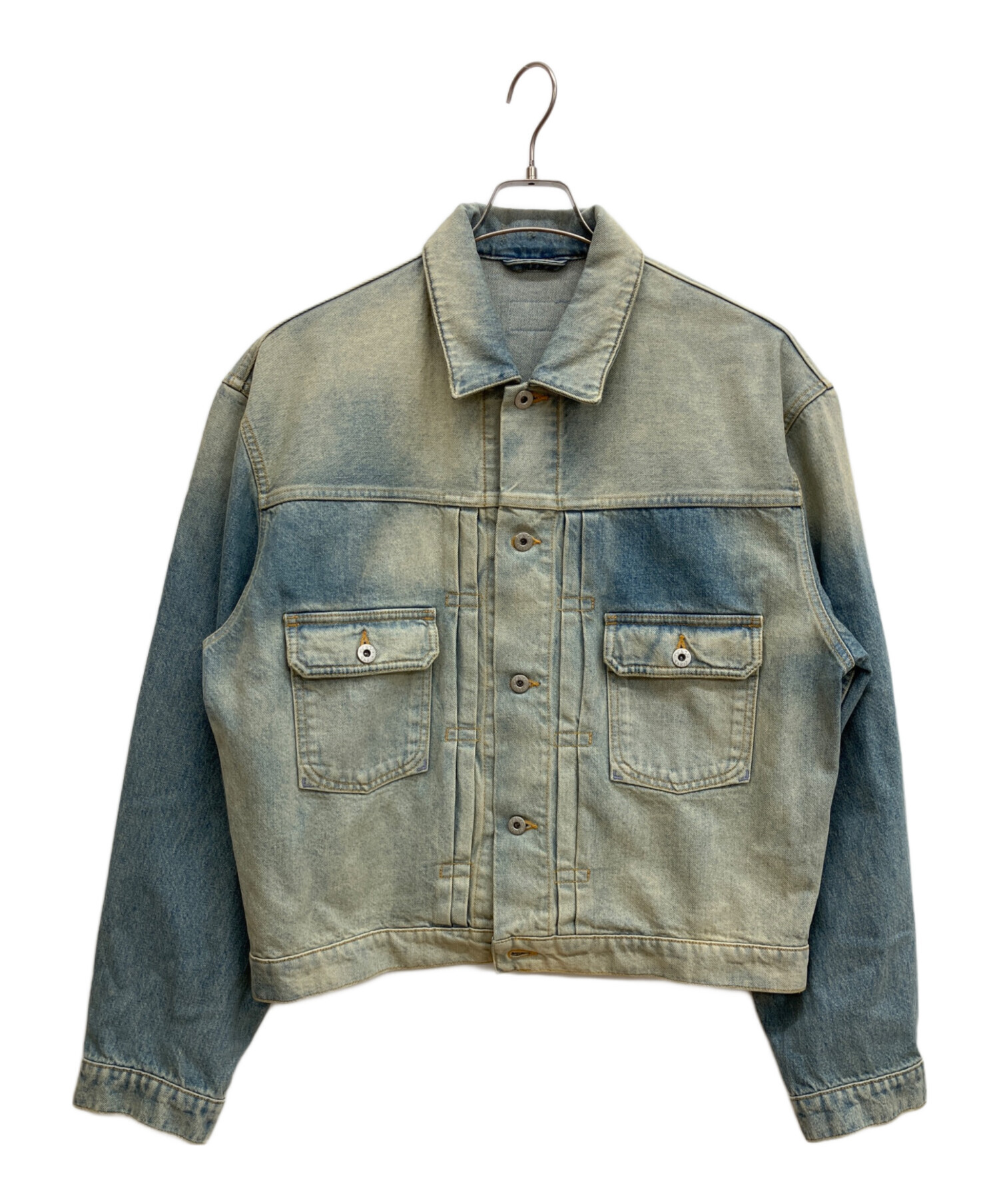 ジャケット・アウター MUZE ZIMBABWE BLEACH DENIM JACKET MUZE ZIMBABWE BLEACH DENIM JACKET