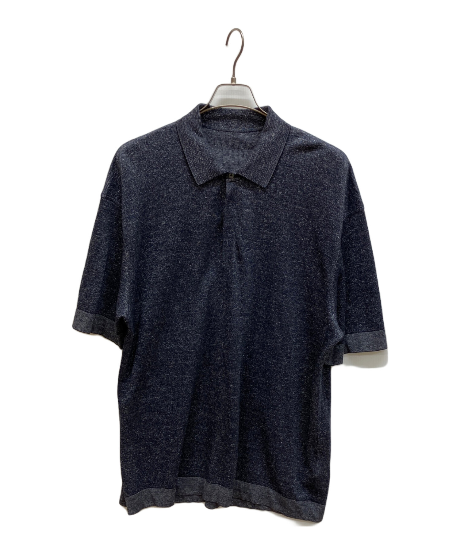 イタリア製 エルメネジルドゼニア 薄手 ニットポロシャツ 中古・古着通販】ERMENEGILDO ZEGNA (エルメネジルド・ゼニア