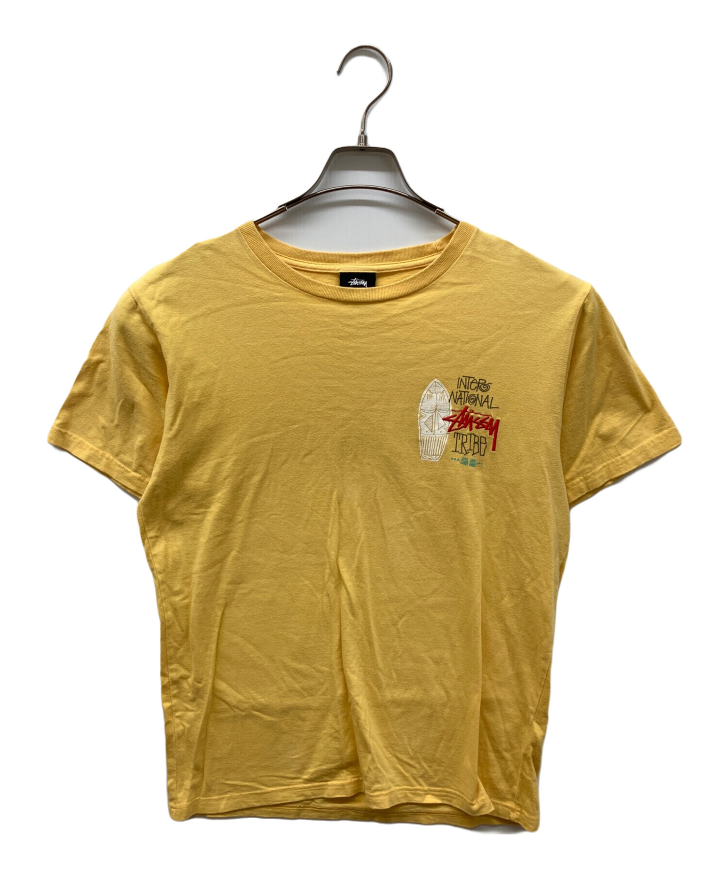 中古・古着通販】stussy (ステューシー) プリントTシャツ イエロー 
