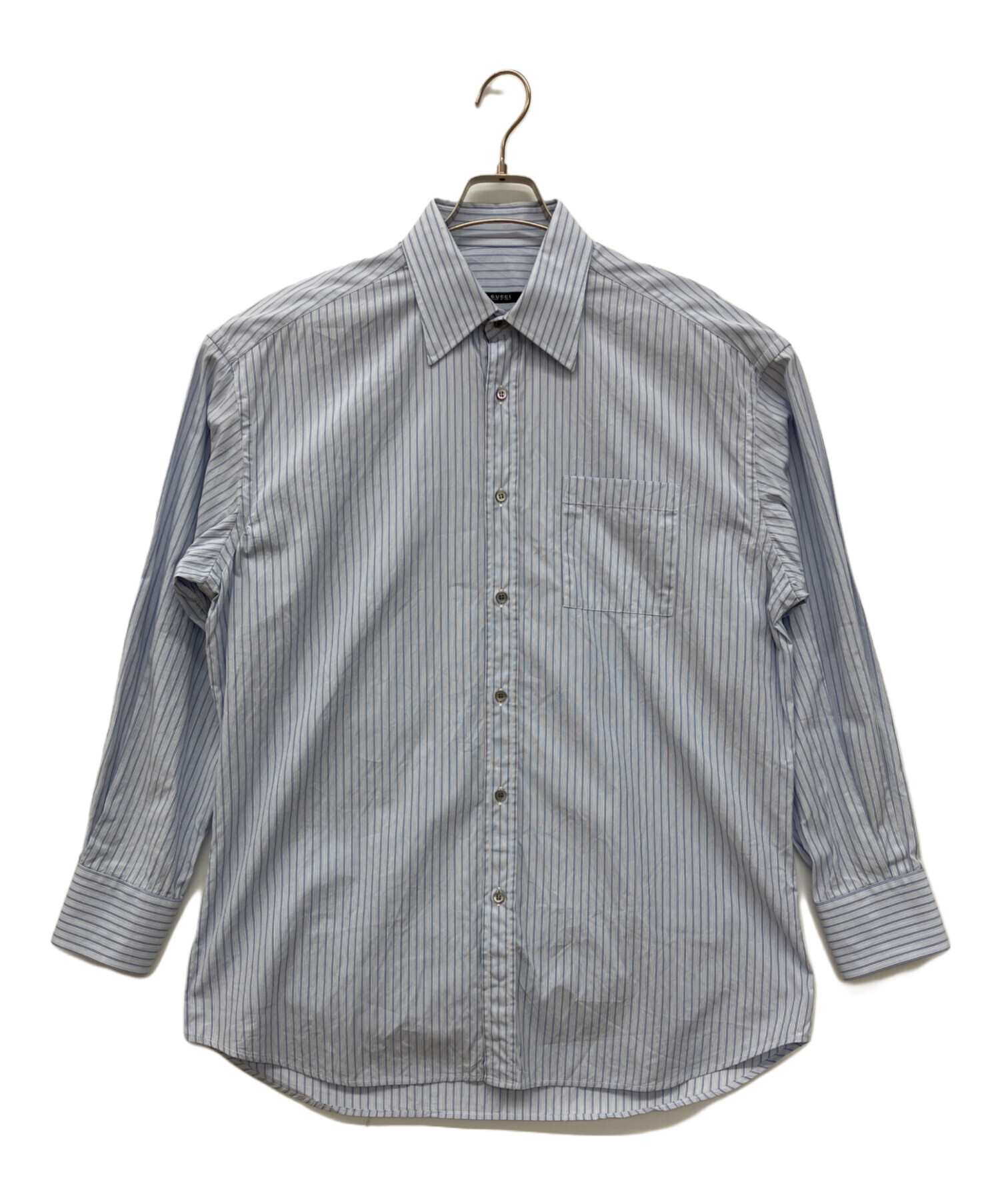 GUCCI ストライプ 長袖シャツ Gucci ストライプ シャツ | ブルー | FARFETCH JP