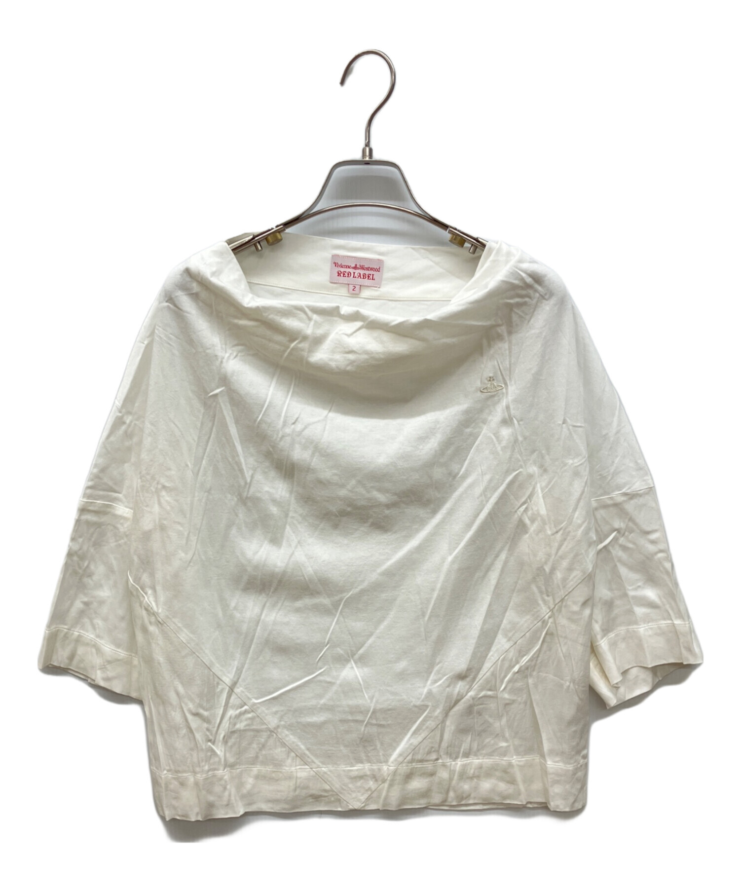 ヴィヴィアンウエストウッドレッドレーベル Tシャツ 半袖 オーブ 刺繍 00 白 ヴィヴィアンウエストウッドレッドレーベル Vivienne Westwood RED