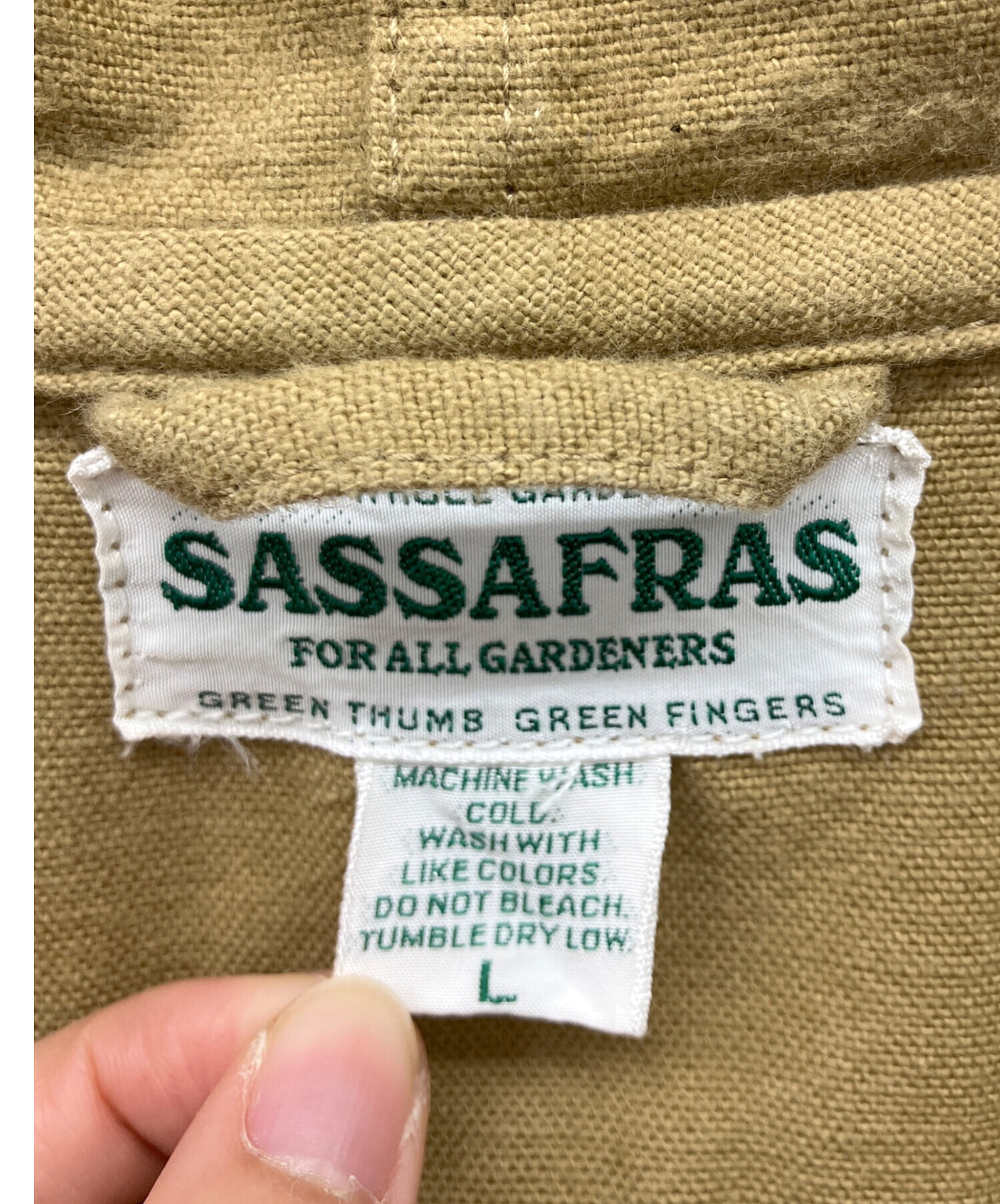 中古・古着通販】SASSAFRAS (ササフラス) gardener bud breaker カーキ
