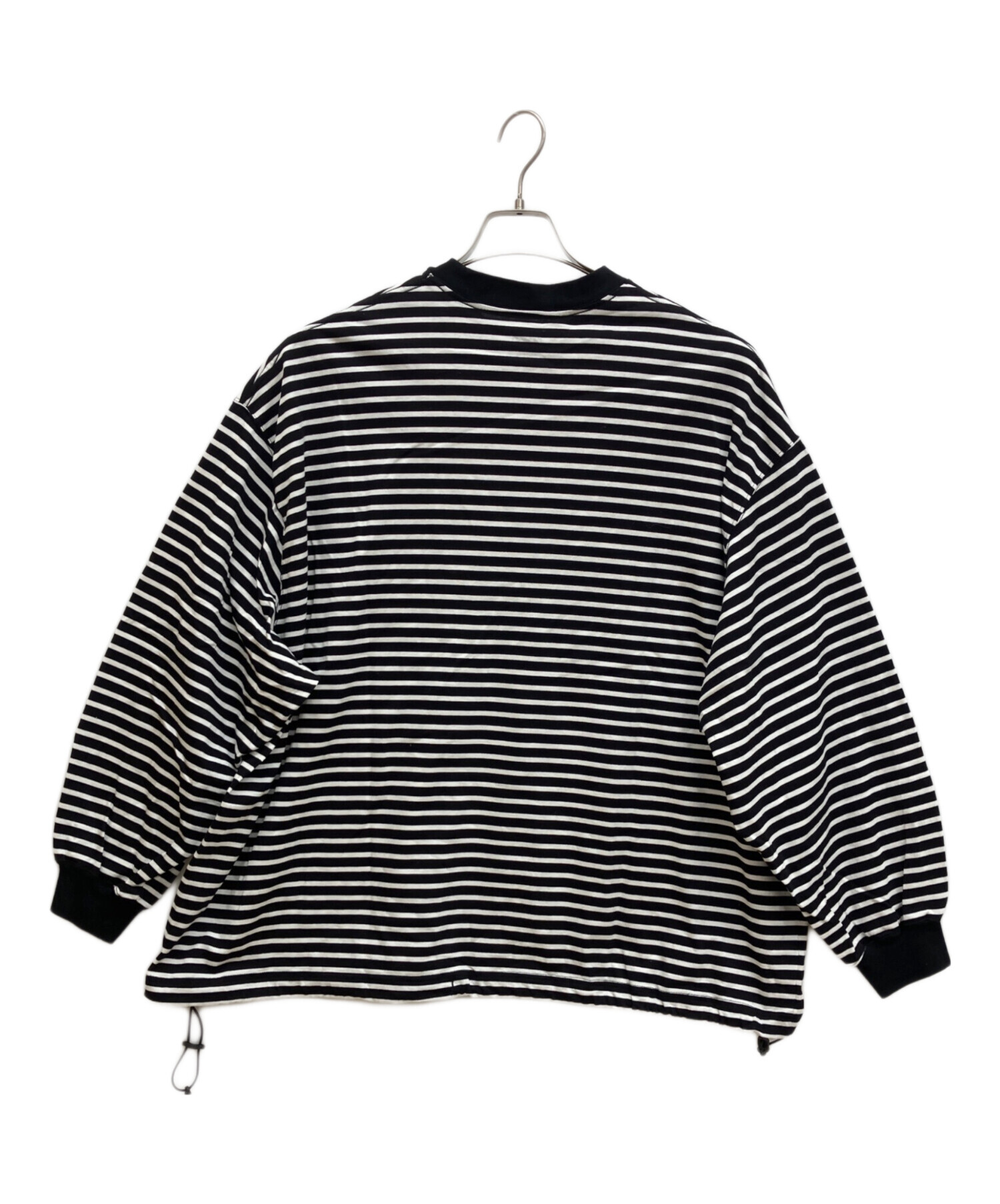 中古・古着通販】is-ness (イズネス) ボーダーカットソー ブラック 