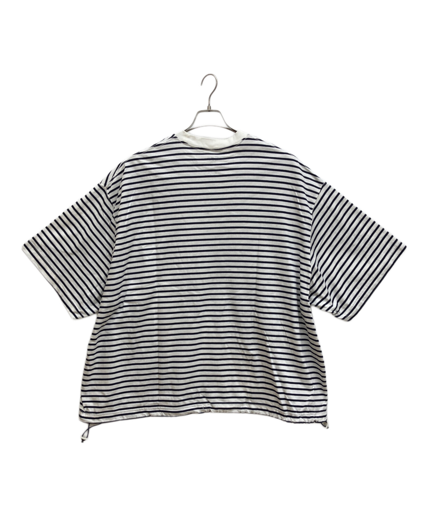 中古・古着通販】is-ness (イズネス) ボーダーTシャツ ホワイト サイズ 