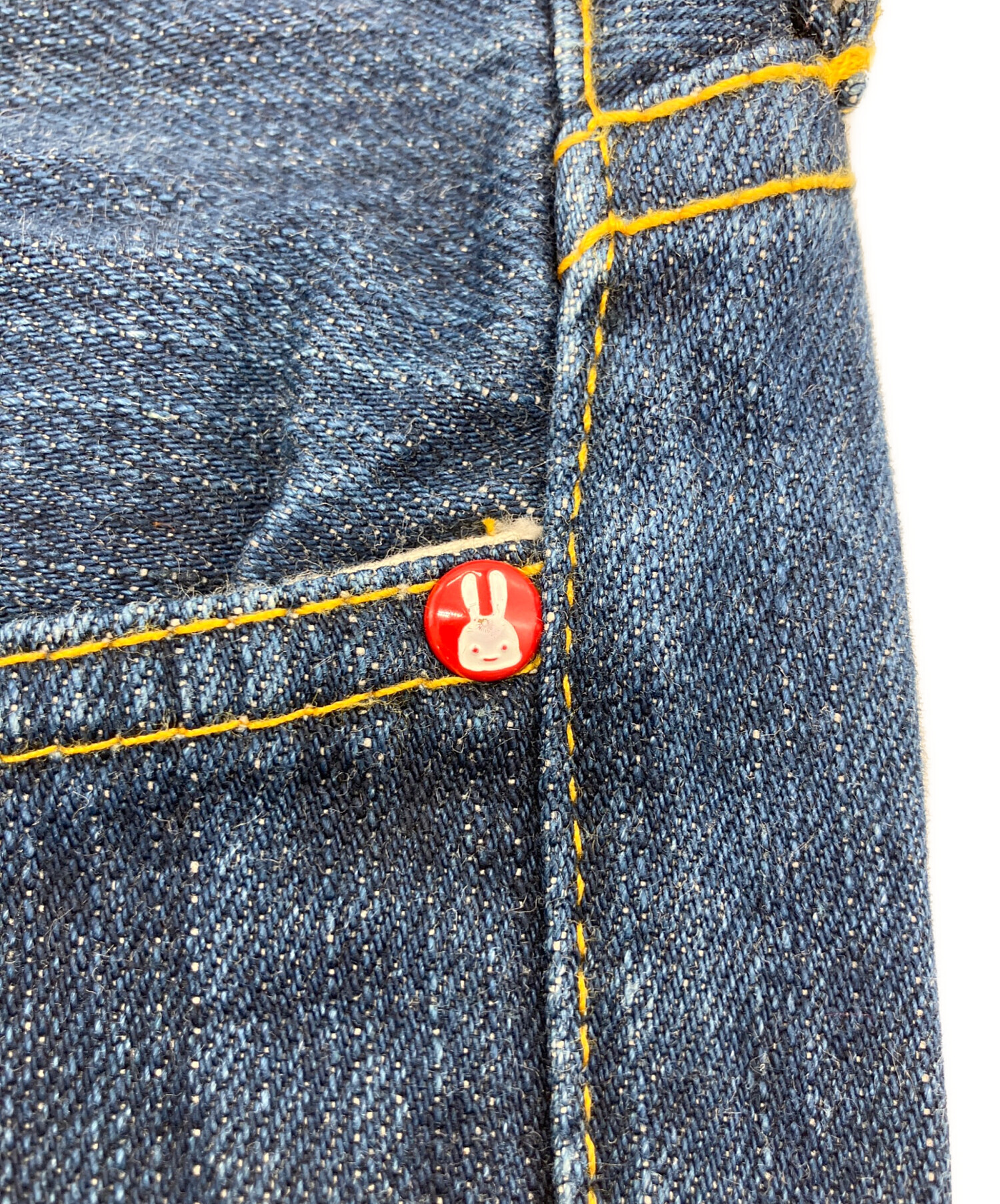 中古・古着通販】CUNE (キューン) 2連うさぎデニムパンツ インディゴ