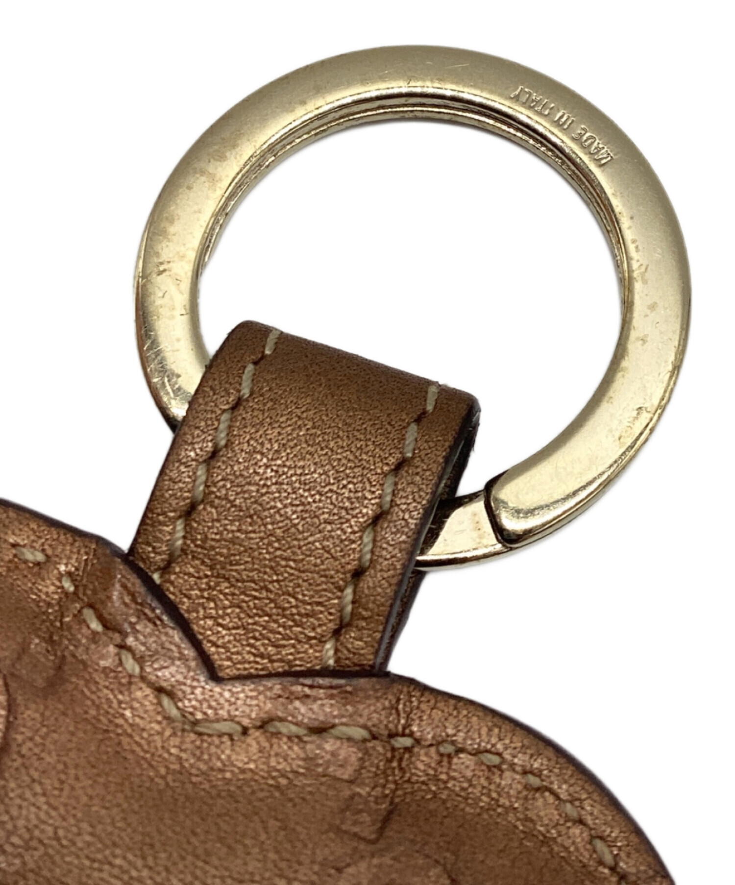 中古・古着通販】GUCCI (グッチ) ハート型GGシマラインキーホルダー